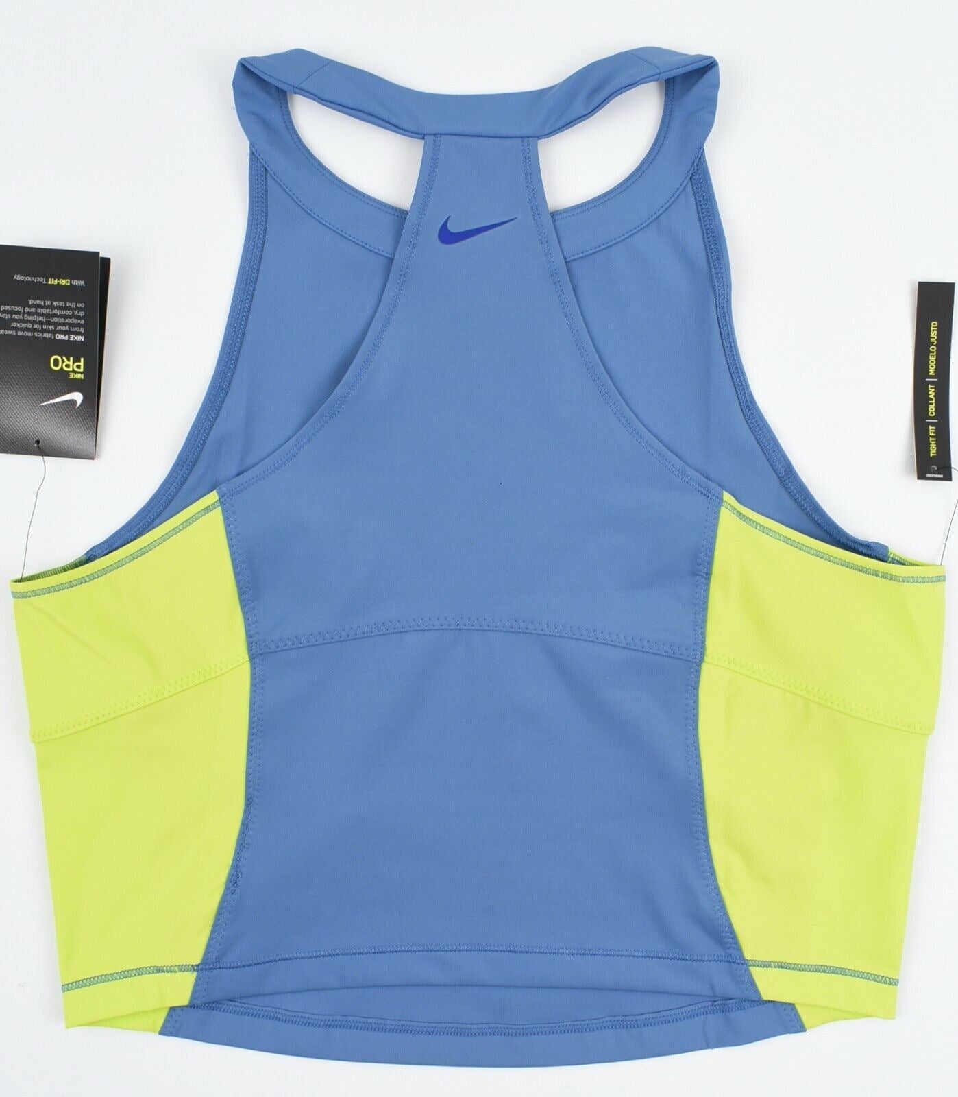 NIKE Women's Surf Top, Training Workout Tank Top Surf Tank, Blue, size L /UK 14