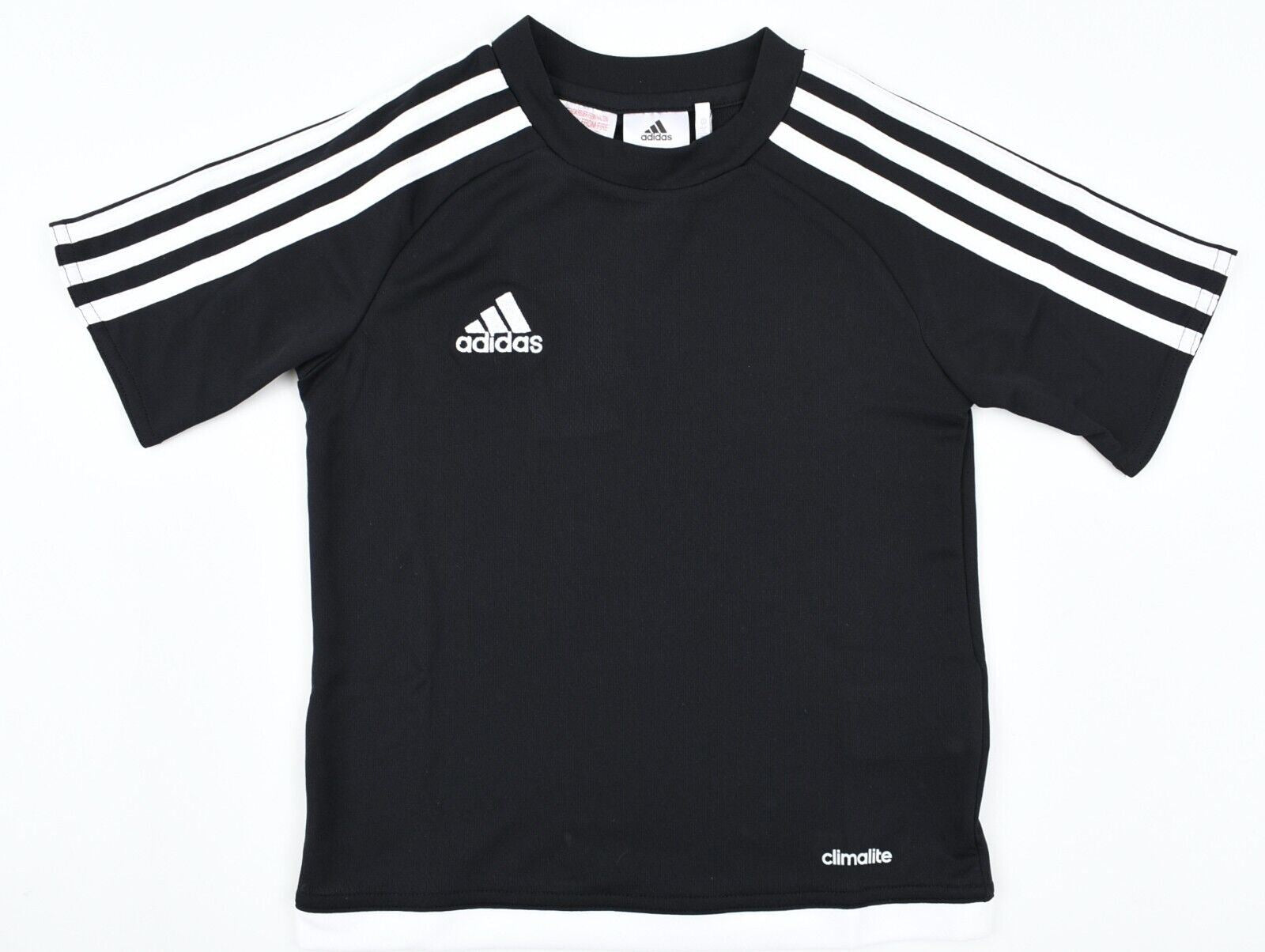 ADIDAS Boys' Kids' ESTRO TEE Activewear T-shirt, Black, size 4-5 years