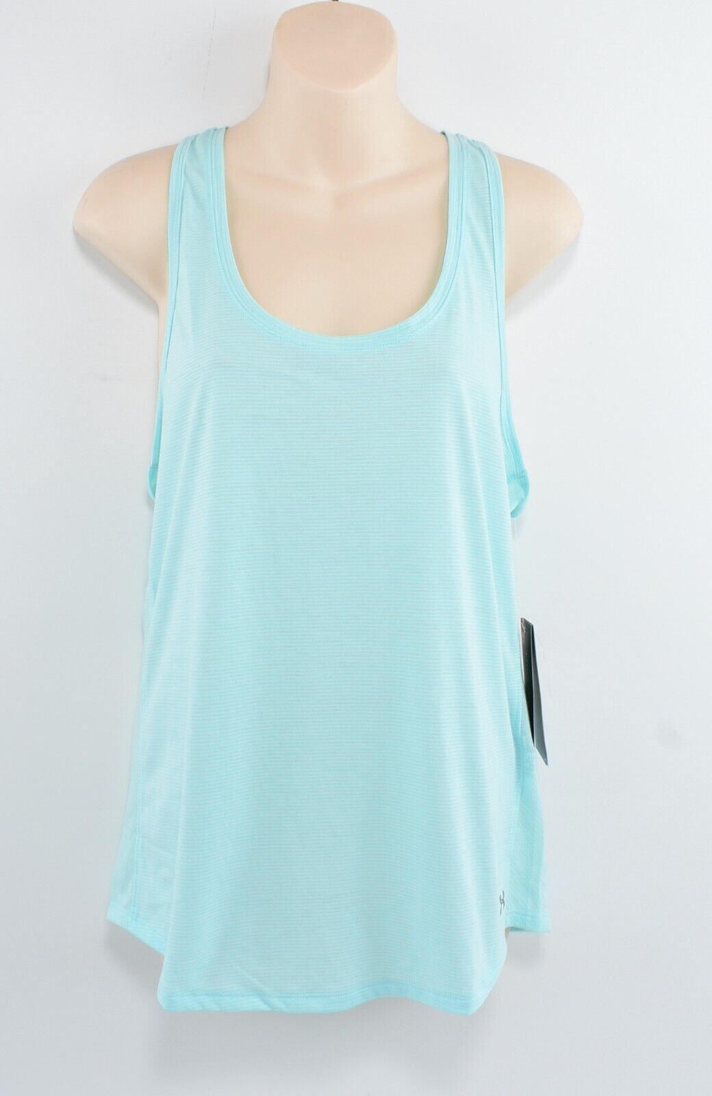 UNDER ARMOUR Women's THREADABORNE Workout Running Tank Top, Mint Green, size M