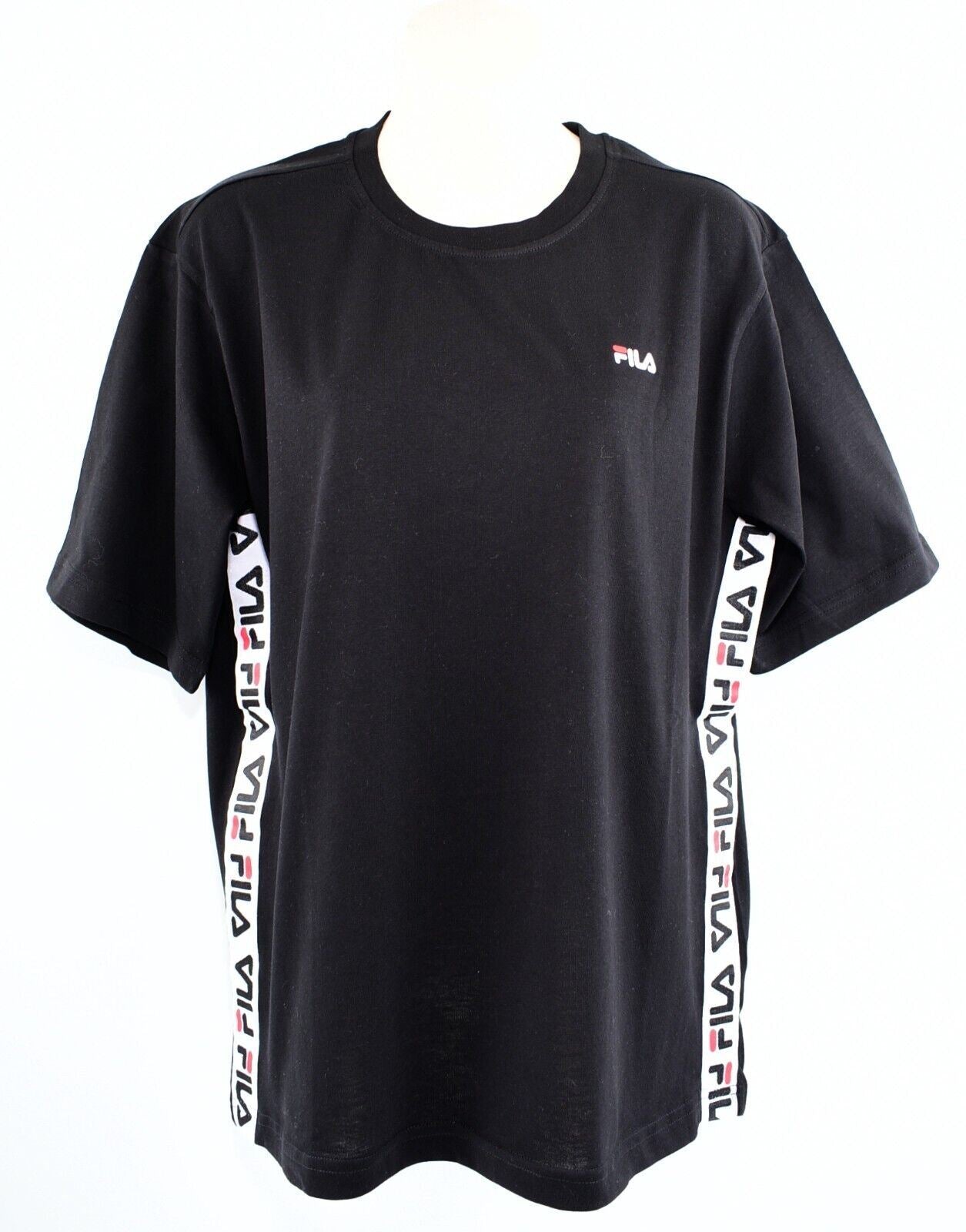 FILA Women's TALITA Short Sleeve Side Tape T-shirt, size M / UK 12