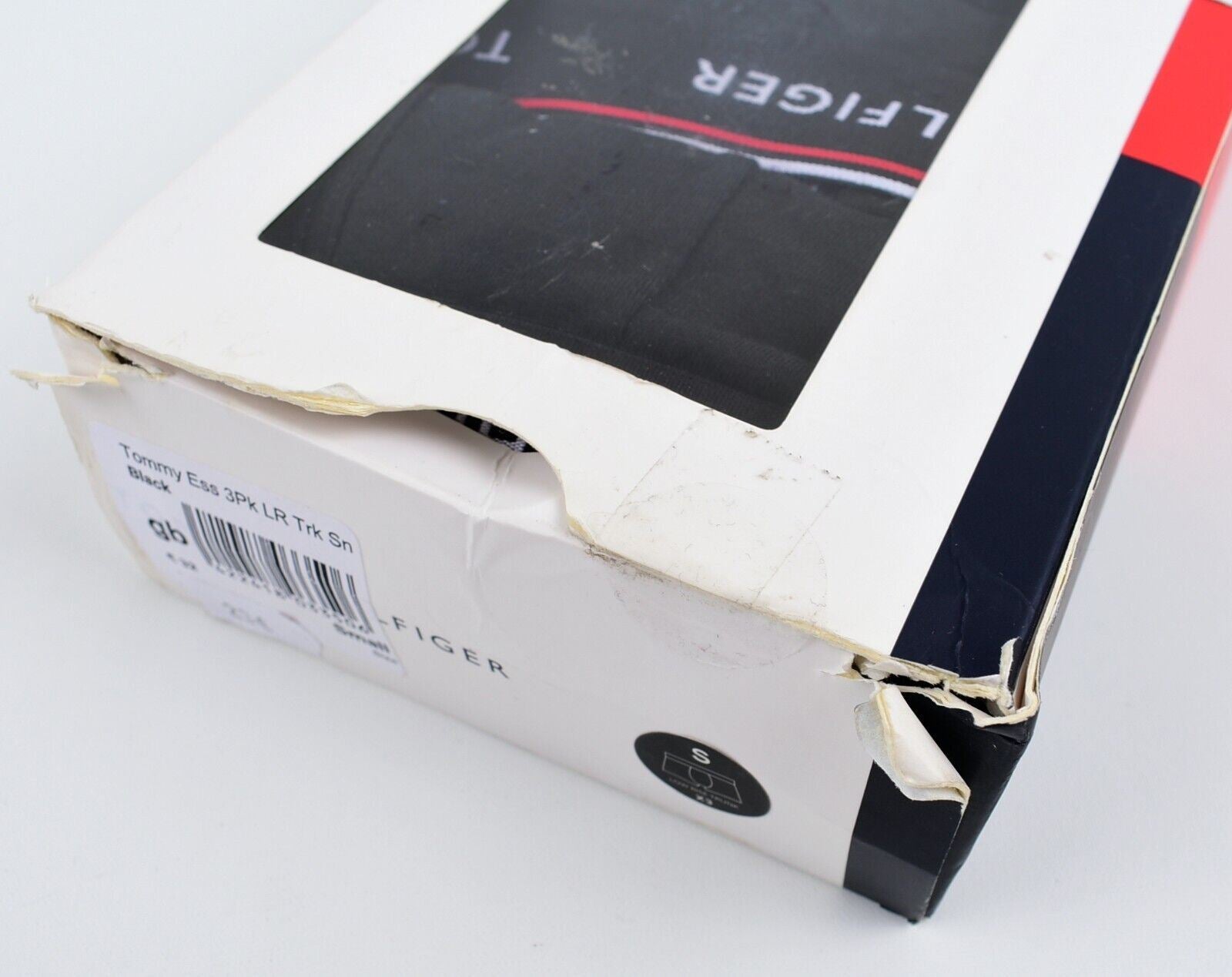 TOMMY HILFIGER Underwear: Men's 3-Pack Low Rise Boxer Trunks, Black, size SMALL