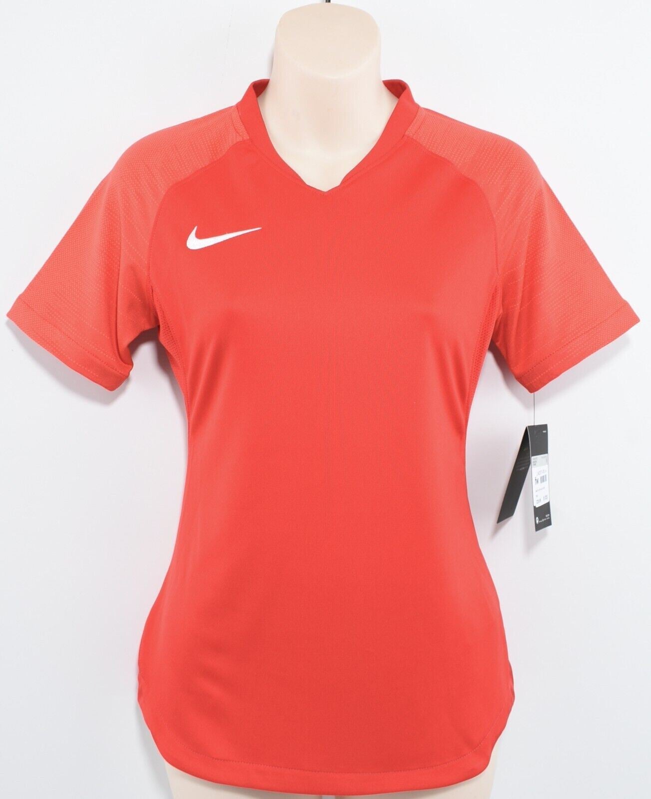 NIKE Women's STRIKE Football Jersey T-shirt, Red, size XS /UK 8