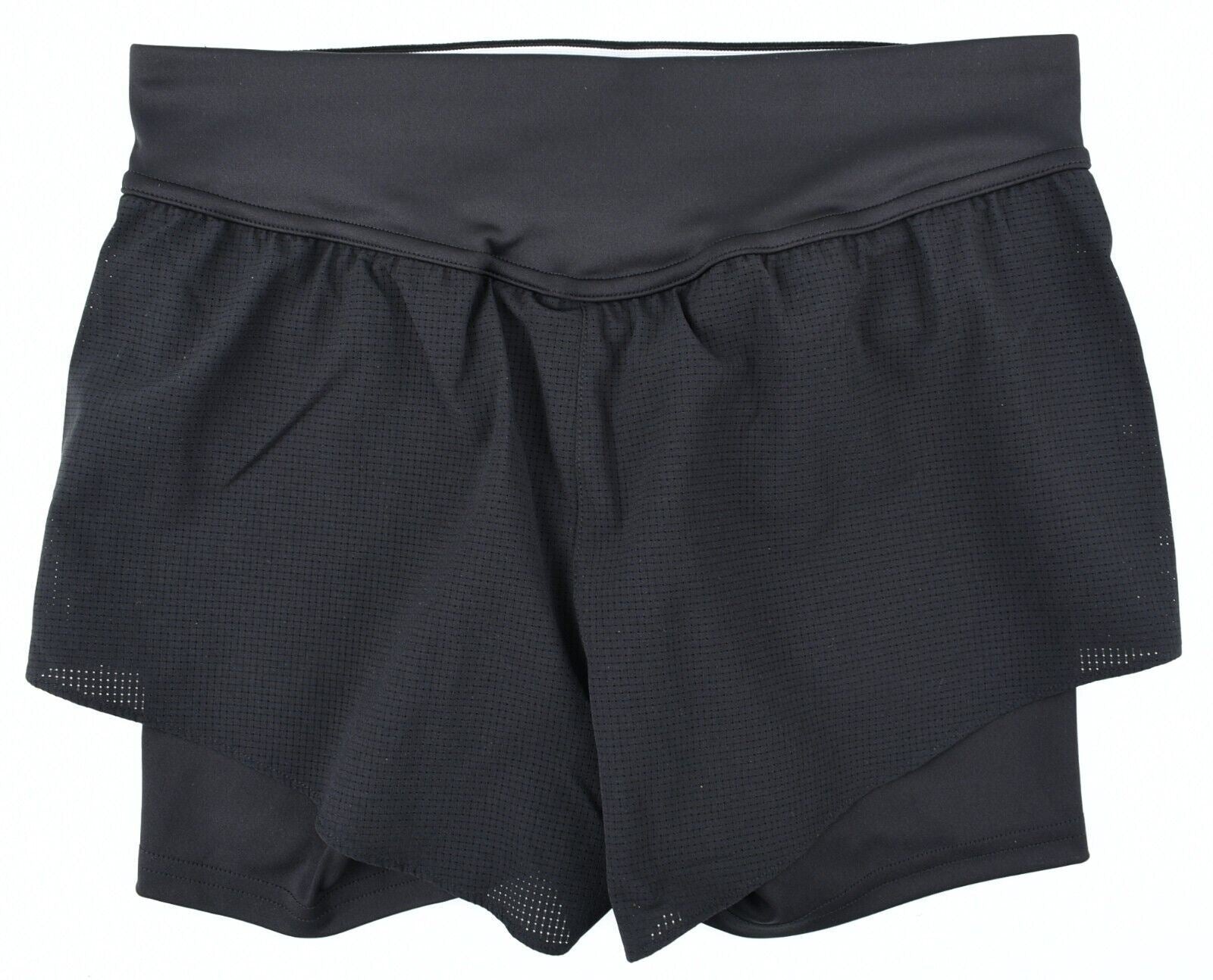 REEBOK Women's EPIC 2-in-1 Running /Training Shorts, Black, size S /UK 8-10