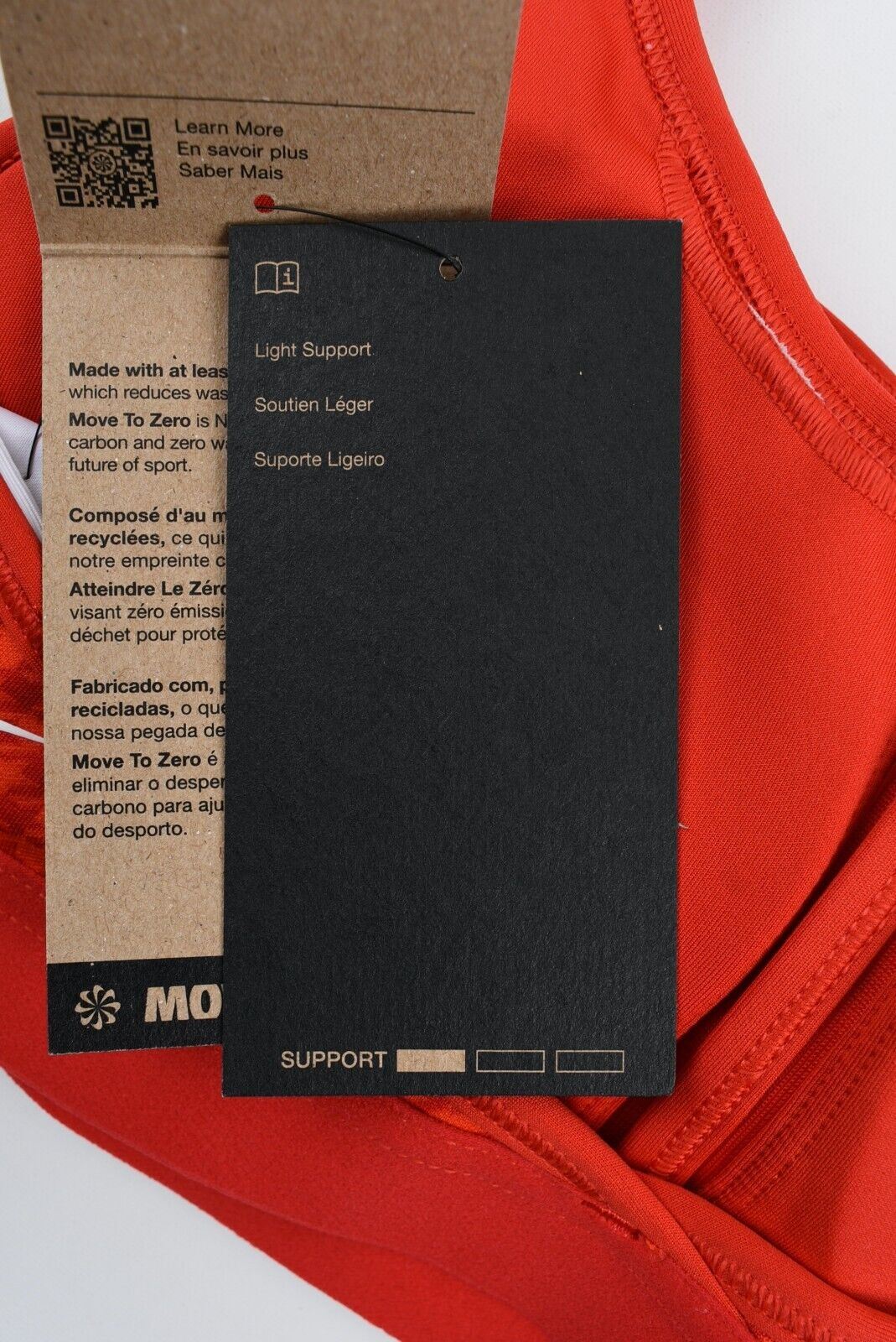 NIKE Women's ICON CLASH Women's Sports Bra, Red/Houndstooth, size S /UK 10