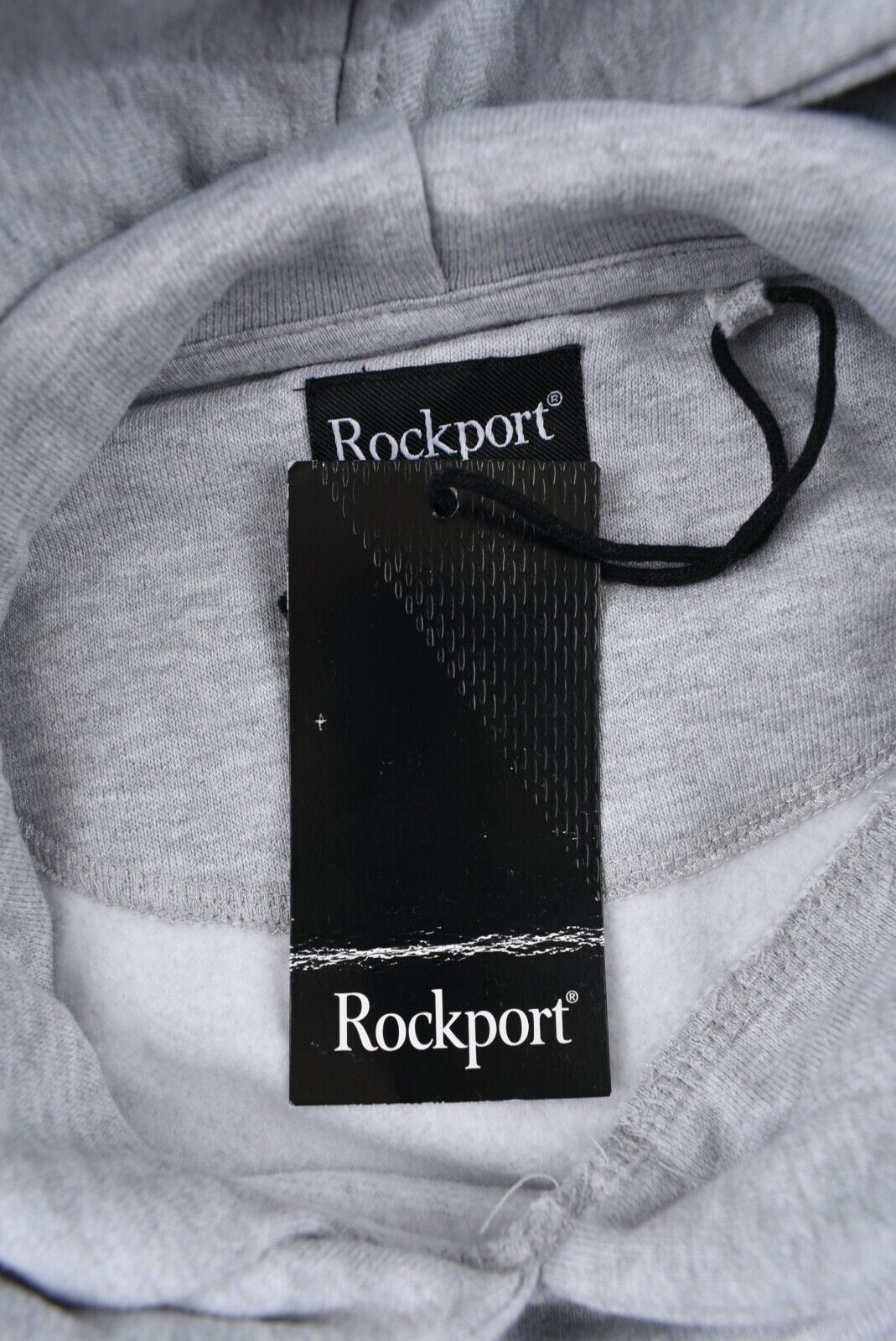 ROCKPORT Men's MOTION Hooded Sweatshirt, Hoodie, Grey Marl, size SMALL