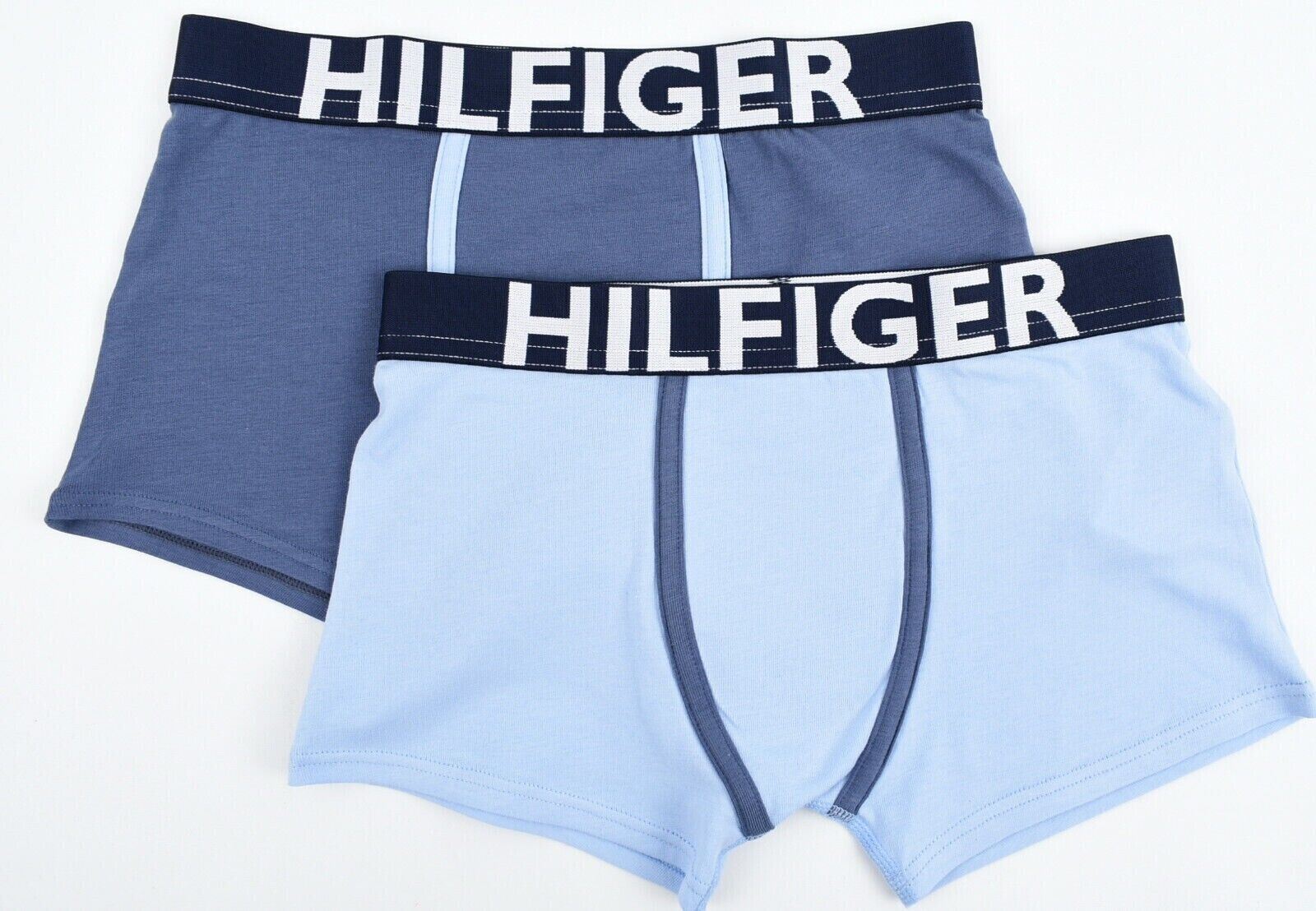 TOMMY HILFIGER Boys' 2-pk Boxer Trunks, Navy Blue/Blue, size 10-12 years
