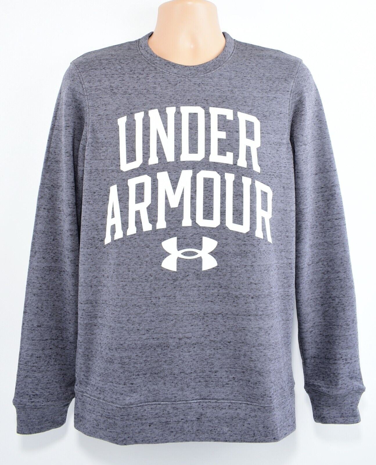UNDER ARMOUR Men's RIVAL Terry Crew Neck Sweatshirt, Grey, size SMALL