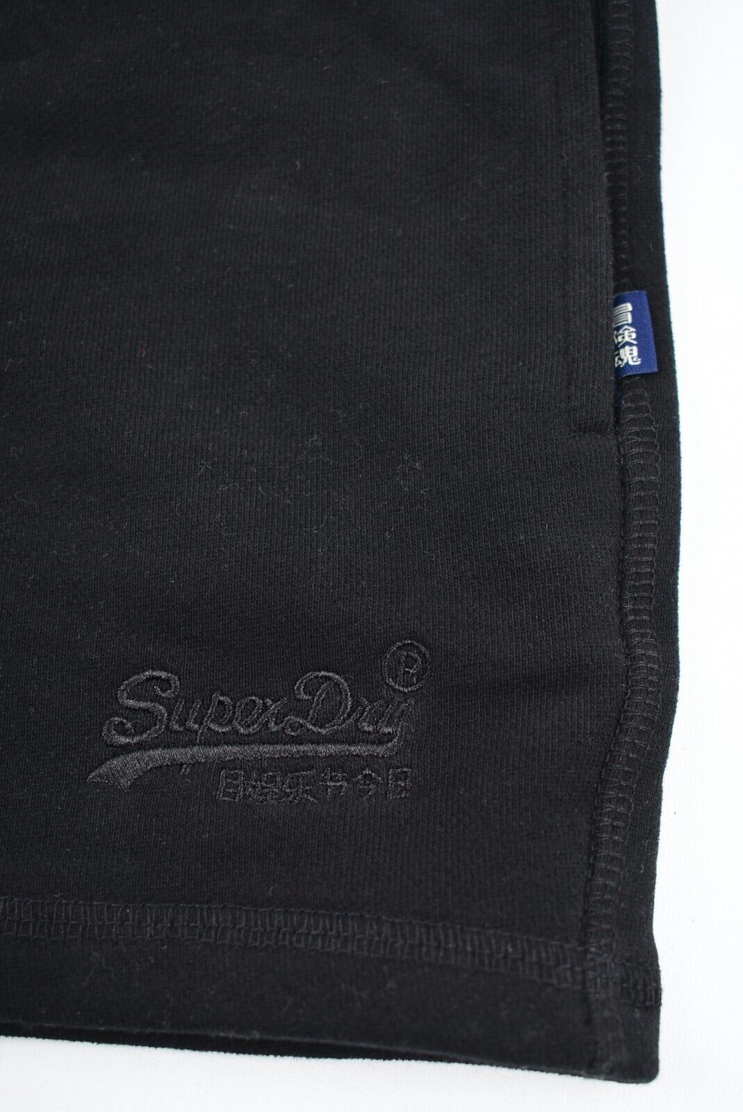 SUPERDRY Orange Label - Women's French Terry Shorts, Black, size SMALL