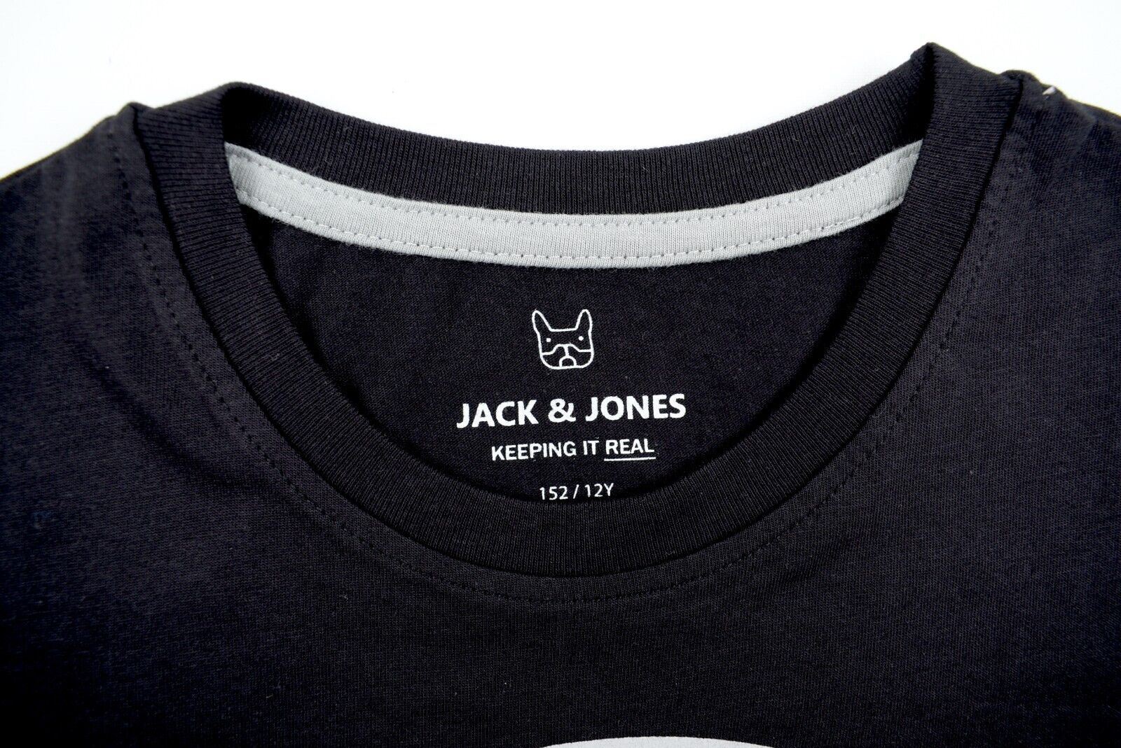 JACK & JONES Boys' Kids' 2-pc Set, T-shirt + Sweat Shorts, Black, size 12 years