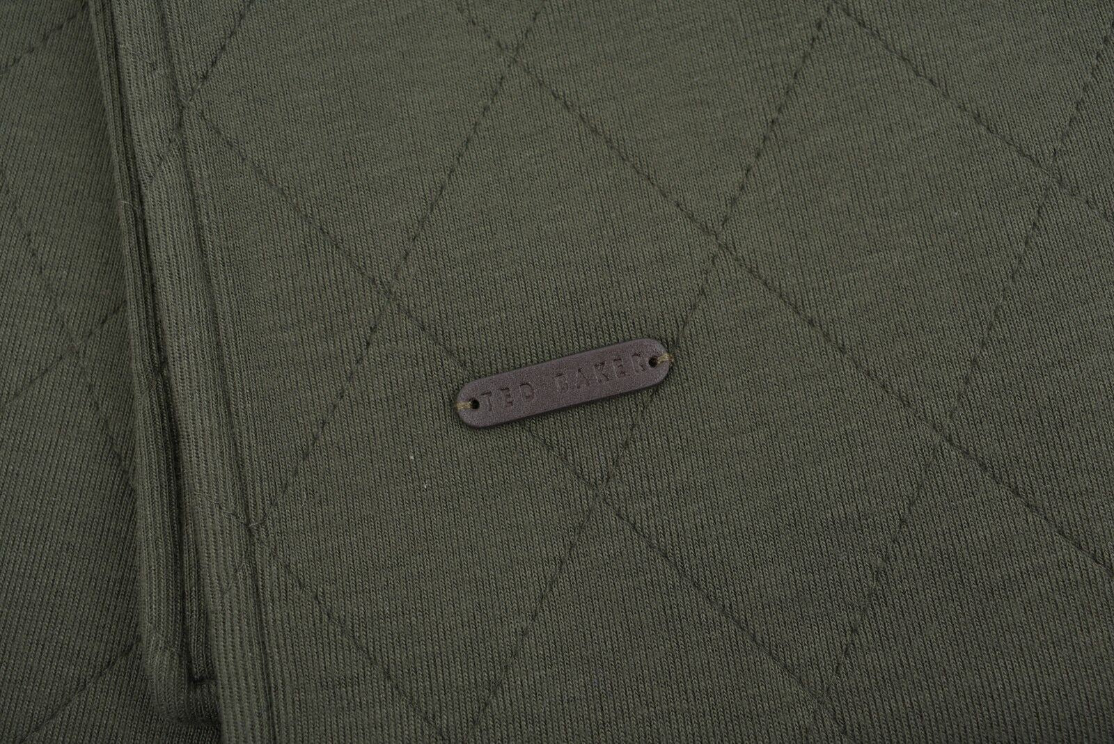 TED BAKER Men's NIGEL Quilted Jersey Scarf, Khaki Green