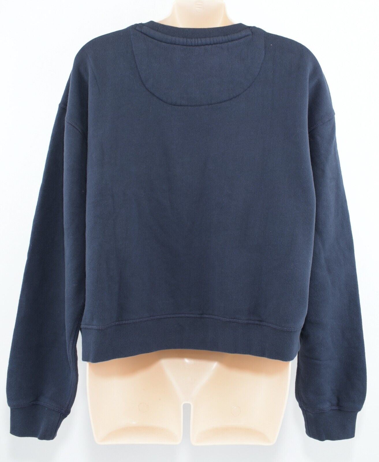 JACK WILLS Women's Crew Neck Cropped Sweatshirt, Navy Blue, size M /UK 12