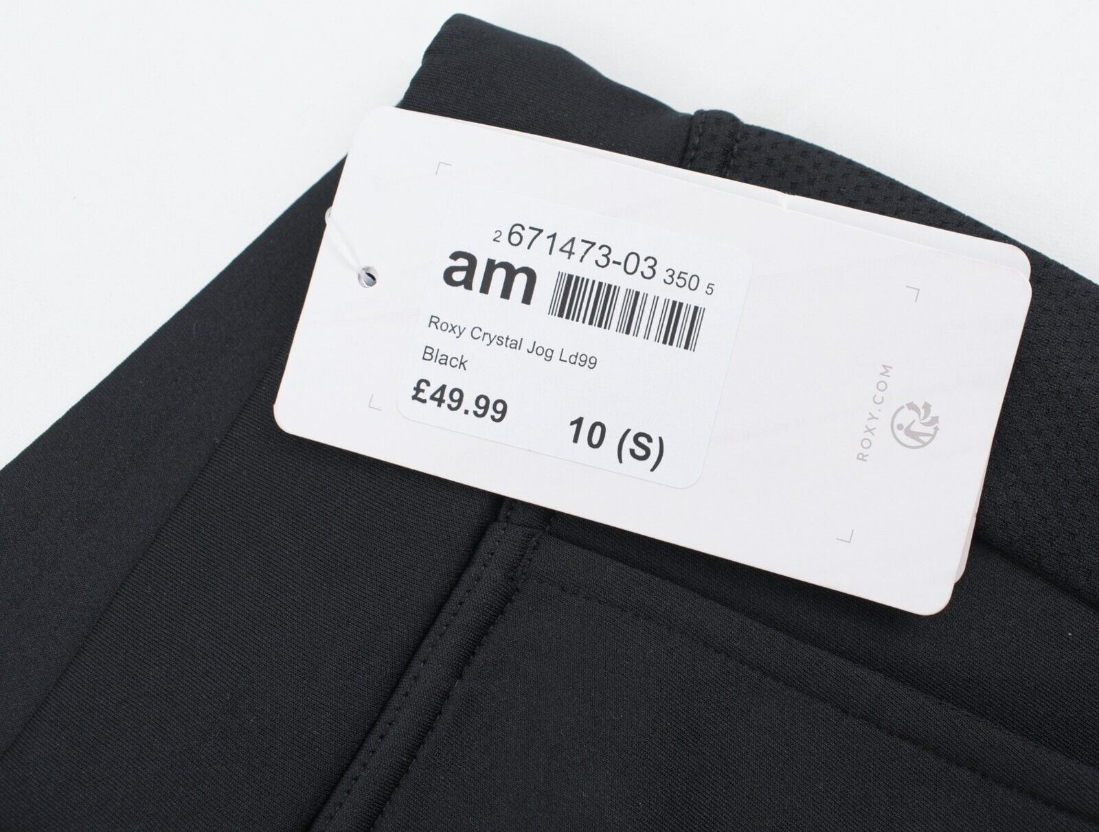 ROXY Womens CRYSTAL Black Joggers / Jogging Pants, Black, size S /UK 10