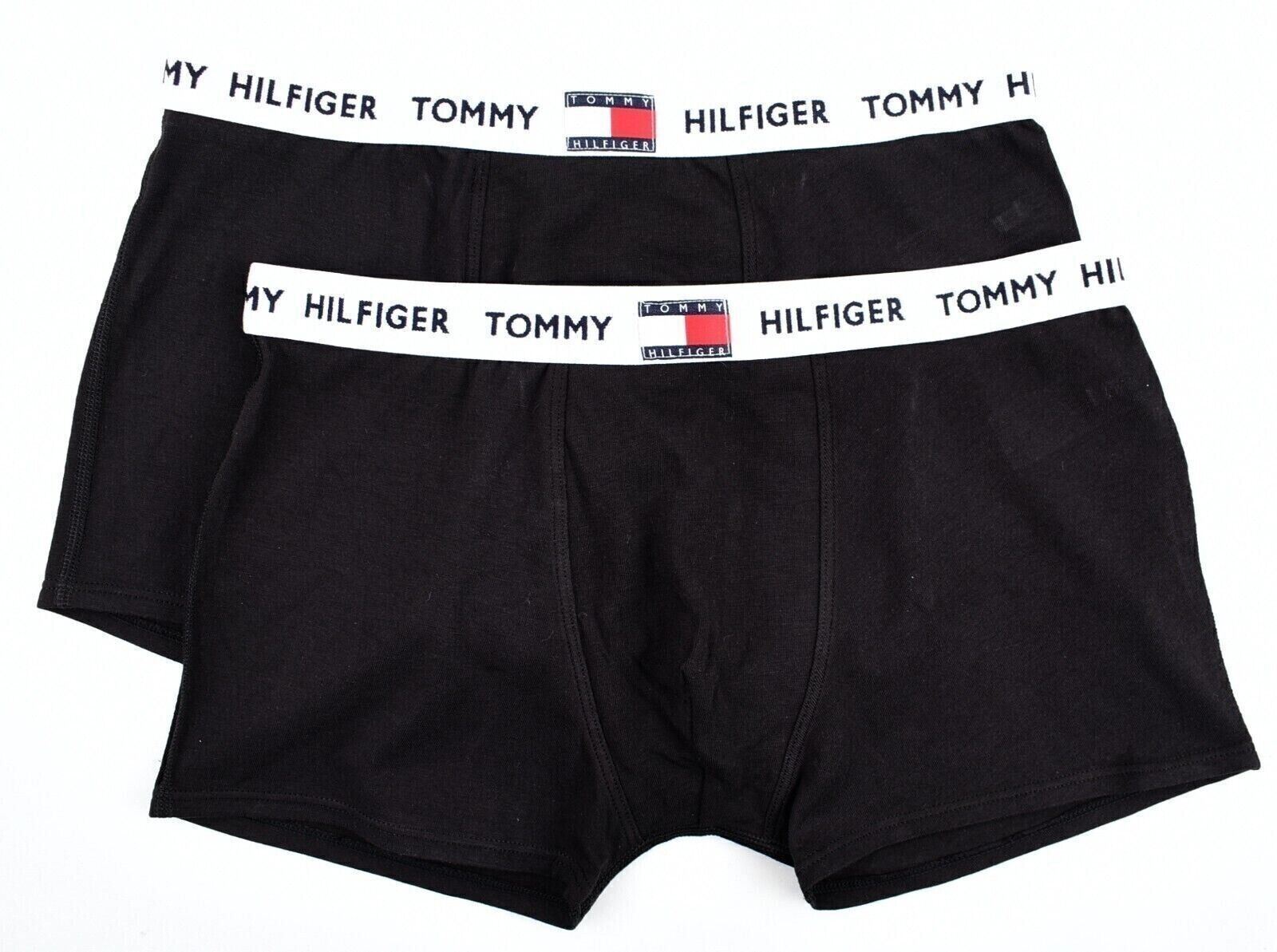 TOMMY HILFIGER - TOMMY 85 - Boys' 2-pk Boxer Trunks, Black, size 10-12 years