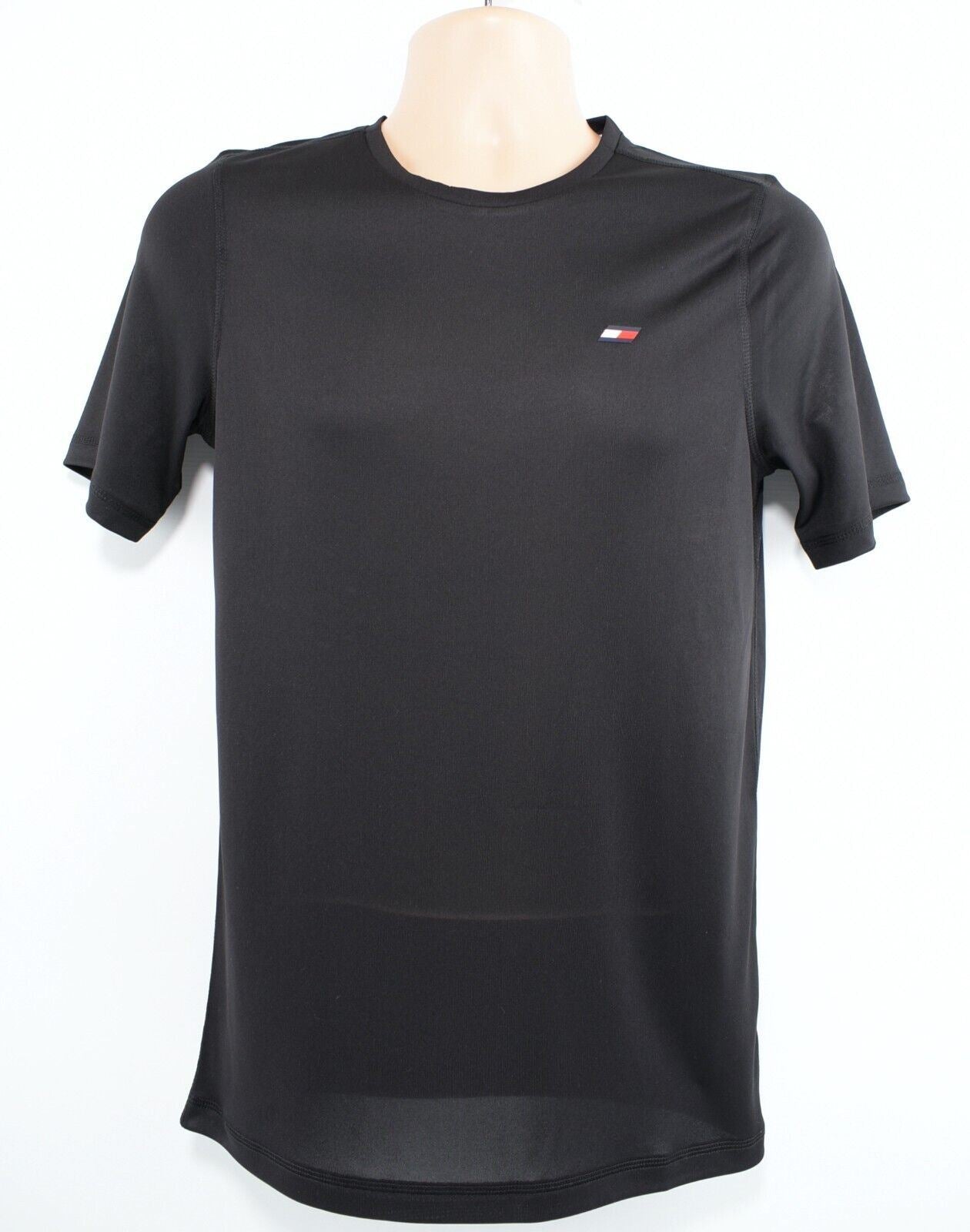 TOMMY HILFIGER Mens ENTRY Workout Gym Slim Fit T-shirt, Black, size S