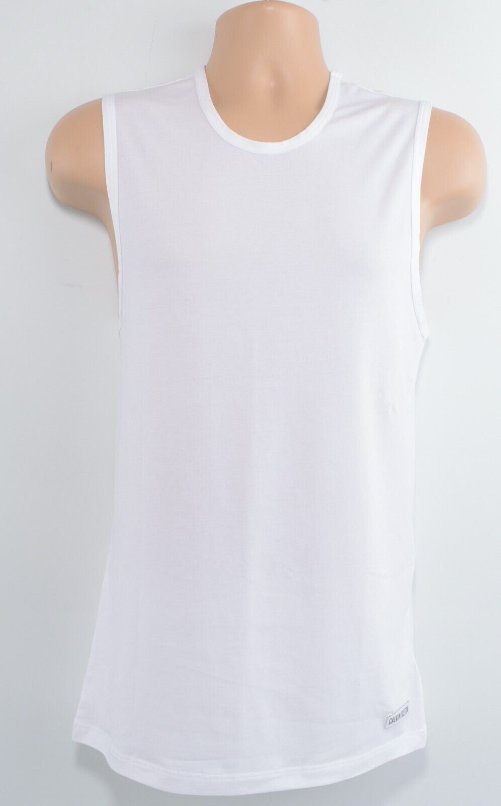 CALVIN KLEIN BLACK Men's Pima Cotton Muscle Tank Top, White, size M - BOXED