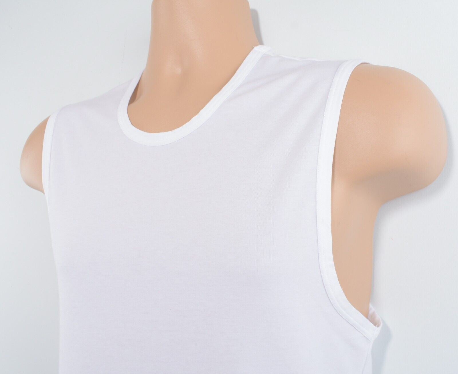 CALVIN KLEIN BLACK Men's Pima Cotton Muscle Tank Top, White, size L - BOXED