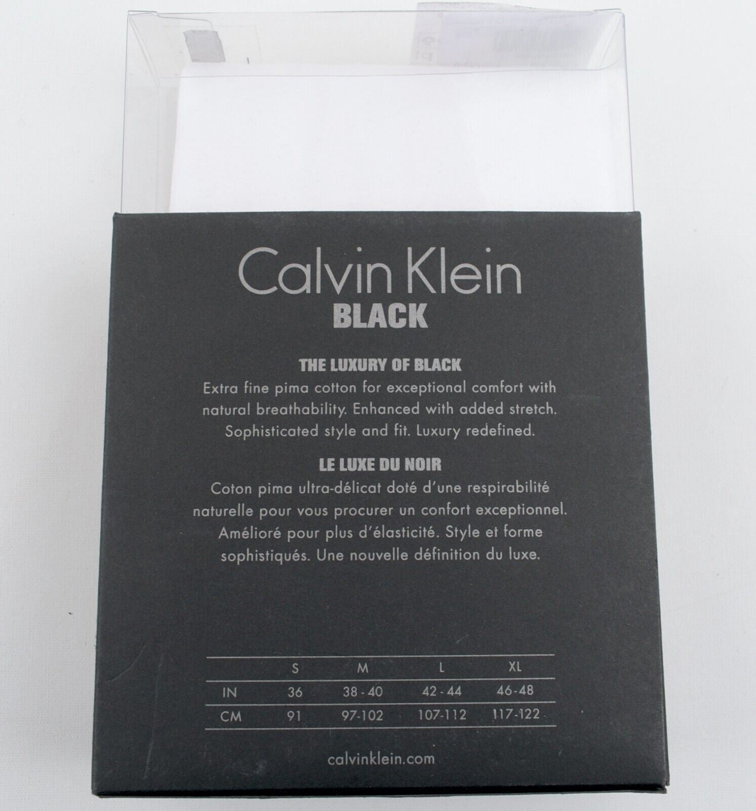 CALVIN KLEIN BLACK Men's Pima Cotton Muscle Tank Top, White, size L - BOXED
