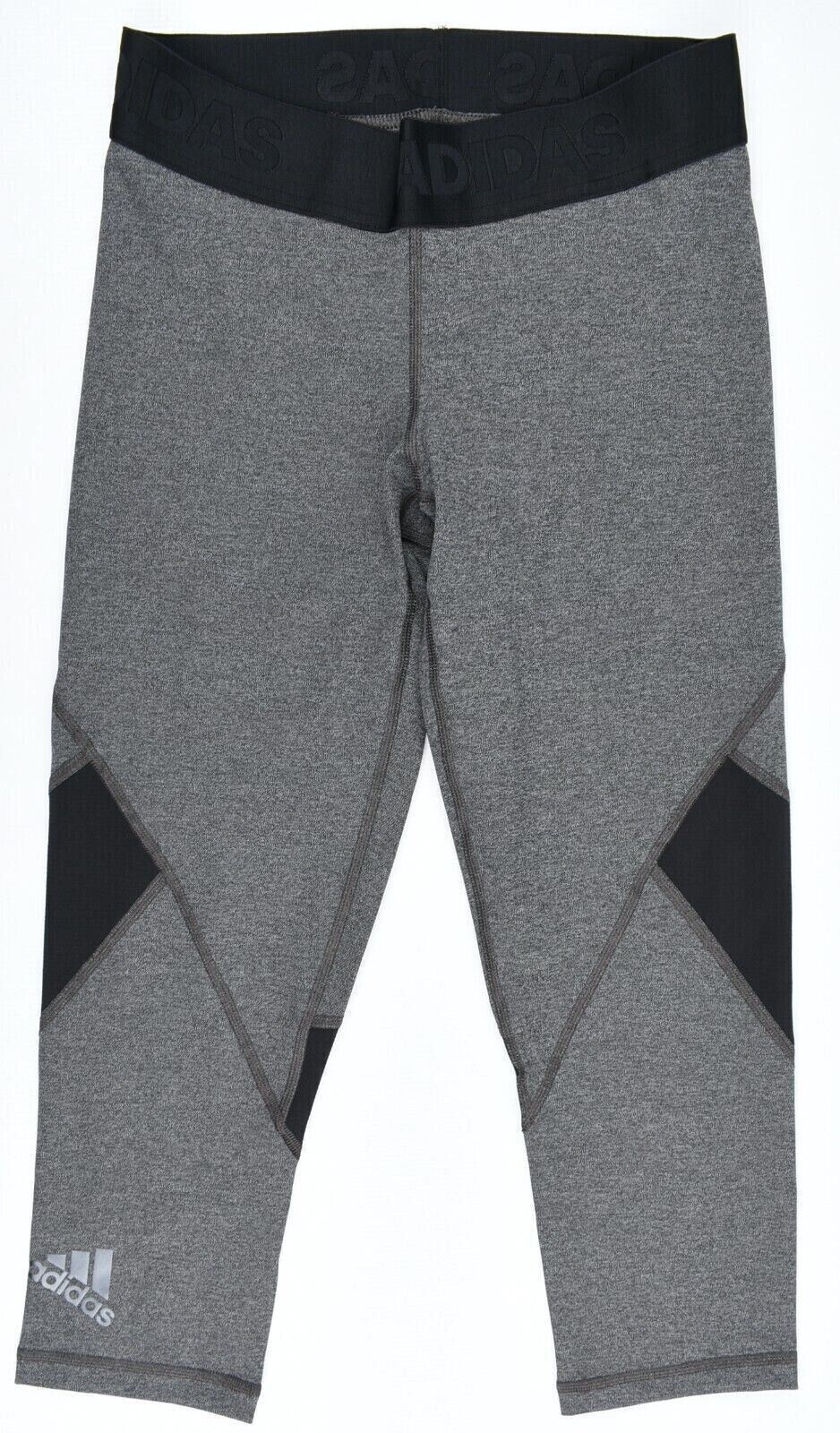 JOB LOT 15 x ADIDAS Womens ALPHASKIN 3/4 Sports Legging Grey size XS UK 4-6