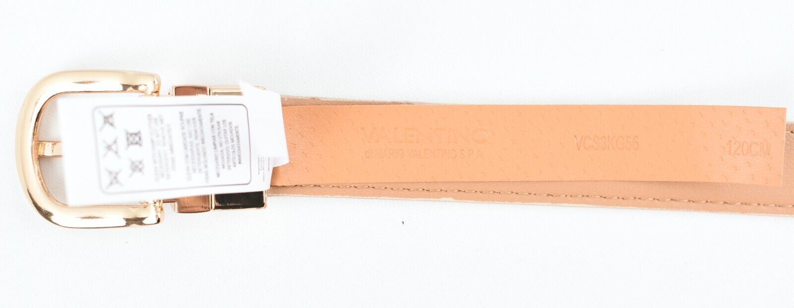 VALENTINO by MARIO VALENTINO Womens Reversible Belt, Nude/Brown, size L to XL