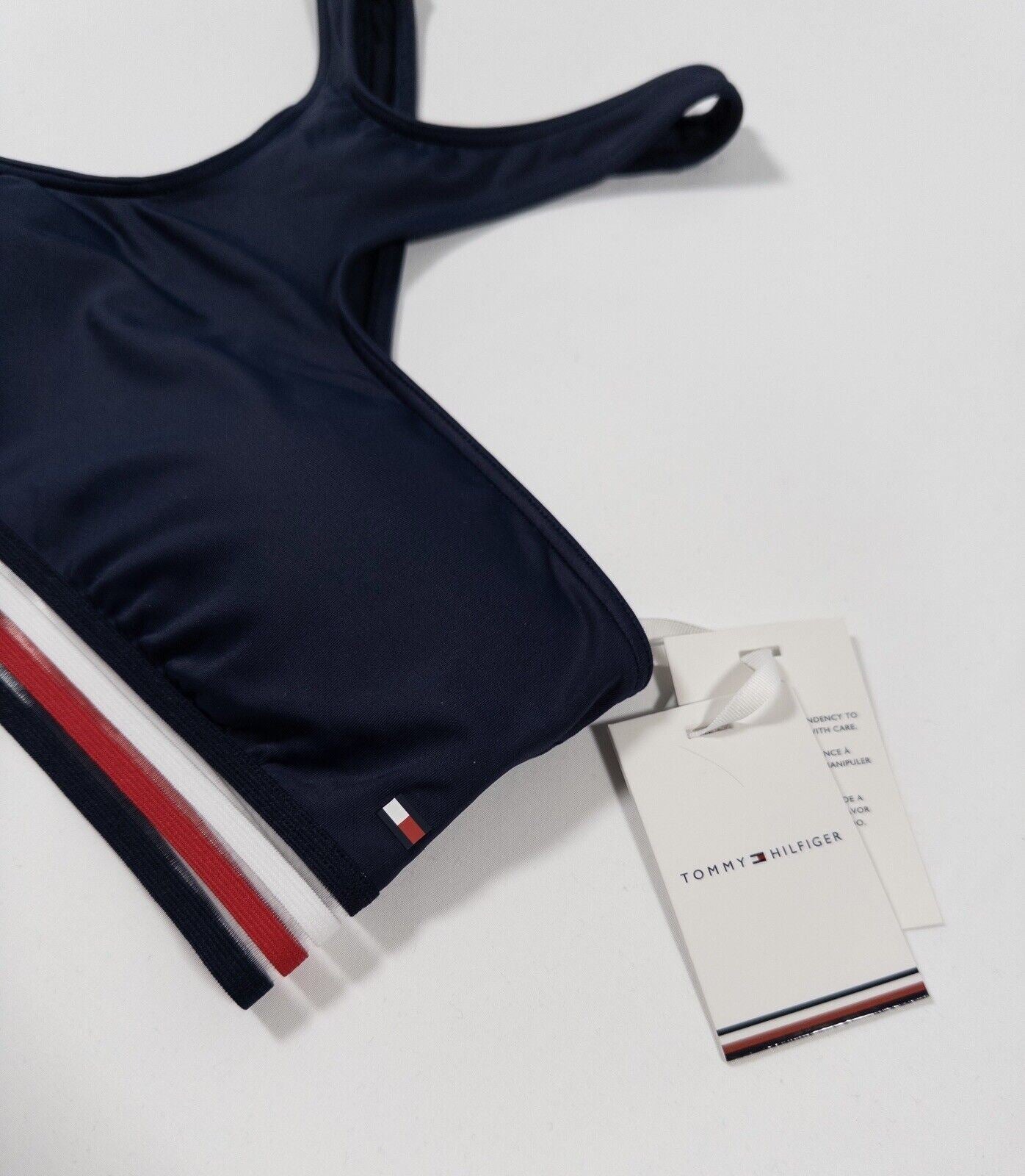 Tommy Hilfiger Women's Navy Blue Sports Bra Crop Top Size Small