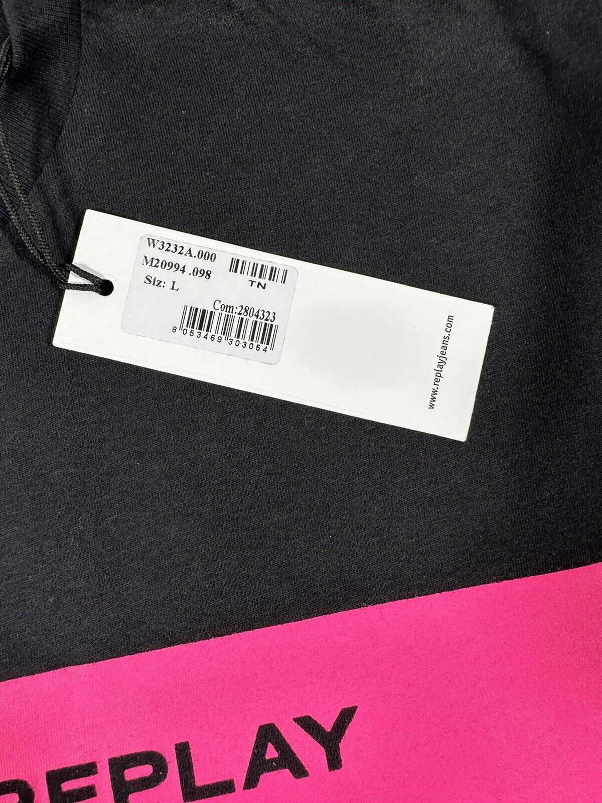 REPLAY Women's Black T-shirt Top Size Large