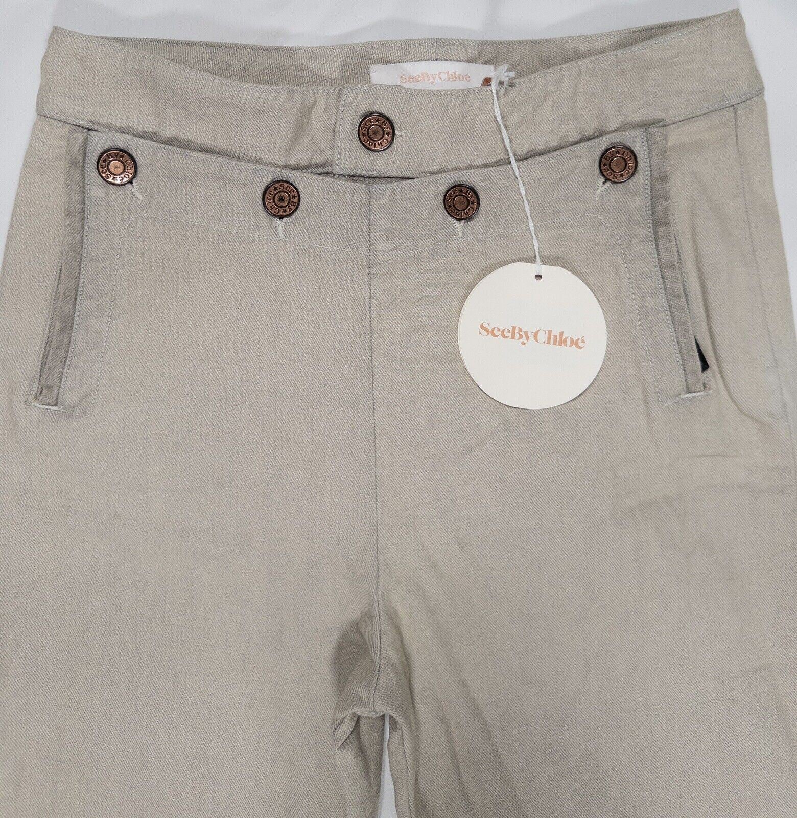 SEE BY CHLOE Women s Beige Trousers Size UK 12