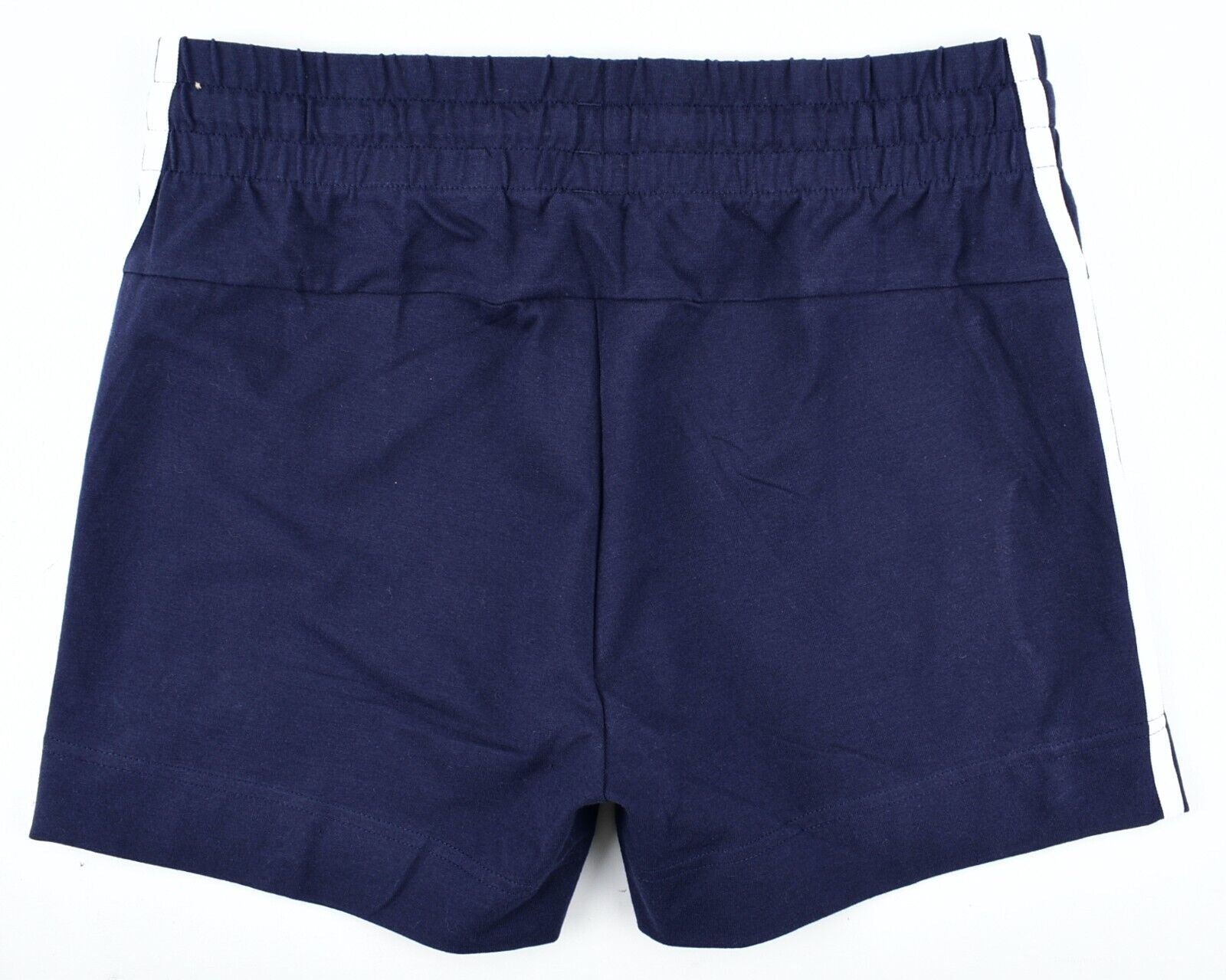 ADIDAS Womens Essential 3-Stripe Slim Shorts, Legend Ink/White, size S /UK 8-10