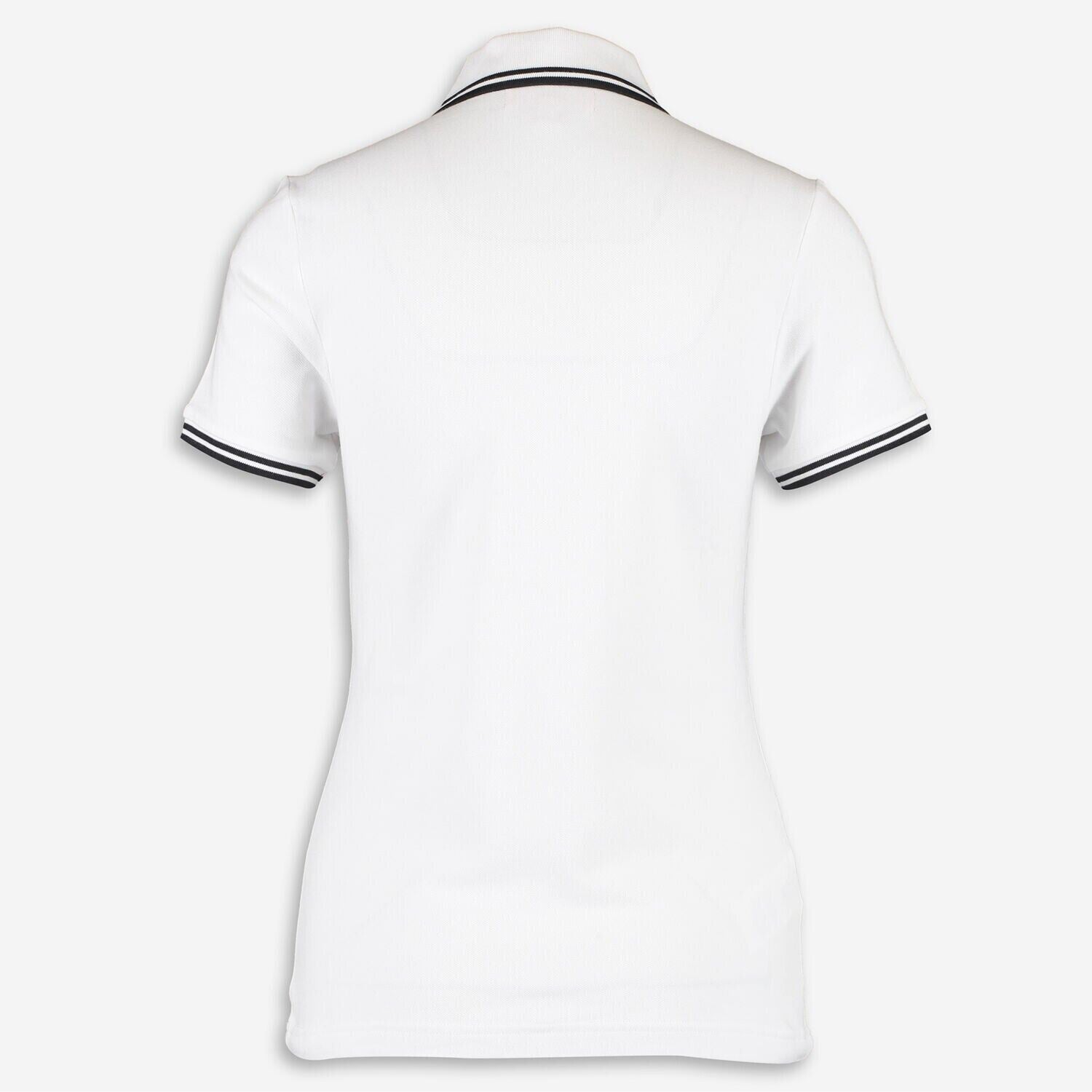 FRED PERRY x AMY WINEHOUSE FOUNDATION Womens Heart Polo Shirt , White size UK 12