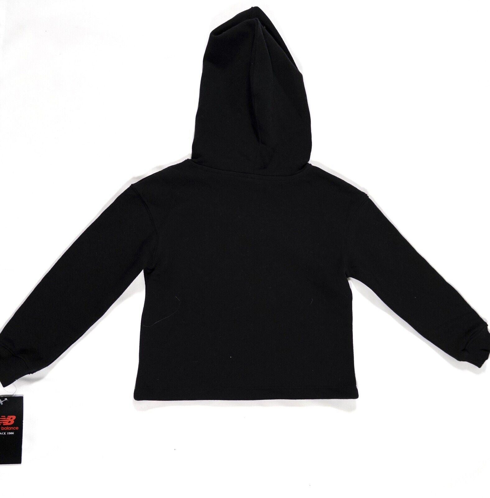 NEW BALANCE Kids Girls Black Jumper Hoodie Size UK 5-6 Years