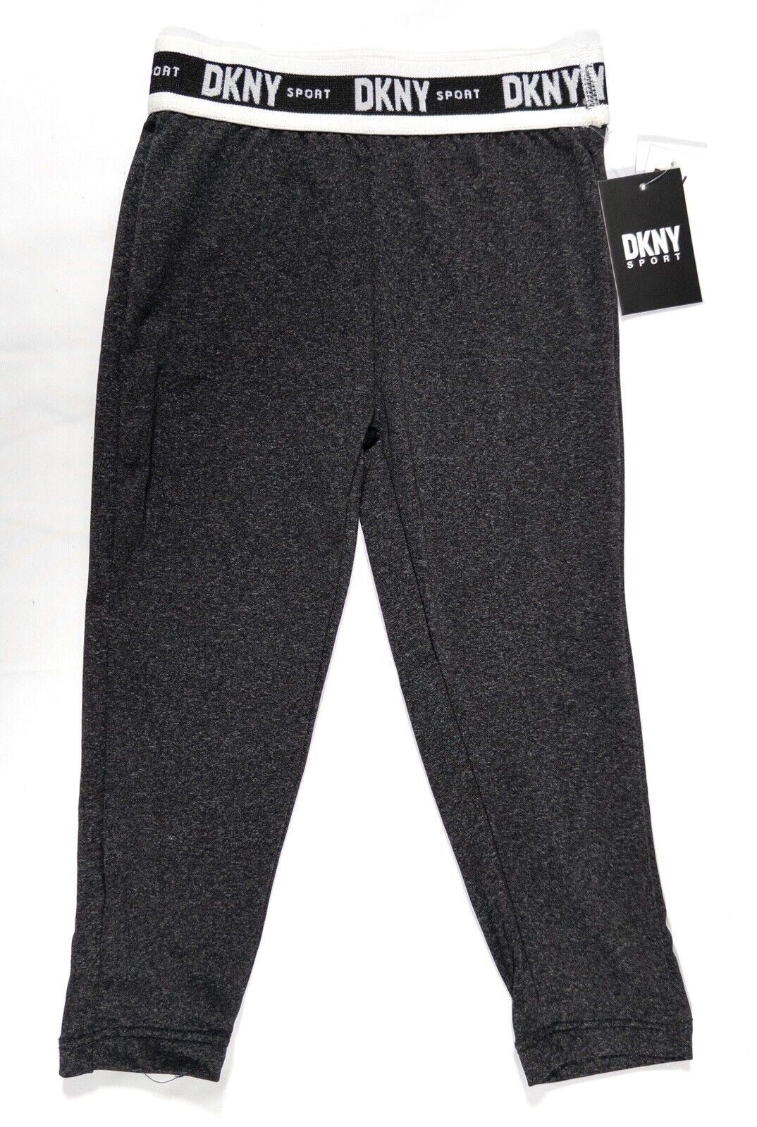 DKNY SPORT Kids Girls Leggings Dark Grey Size UK 3 T