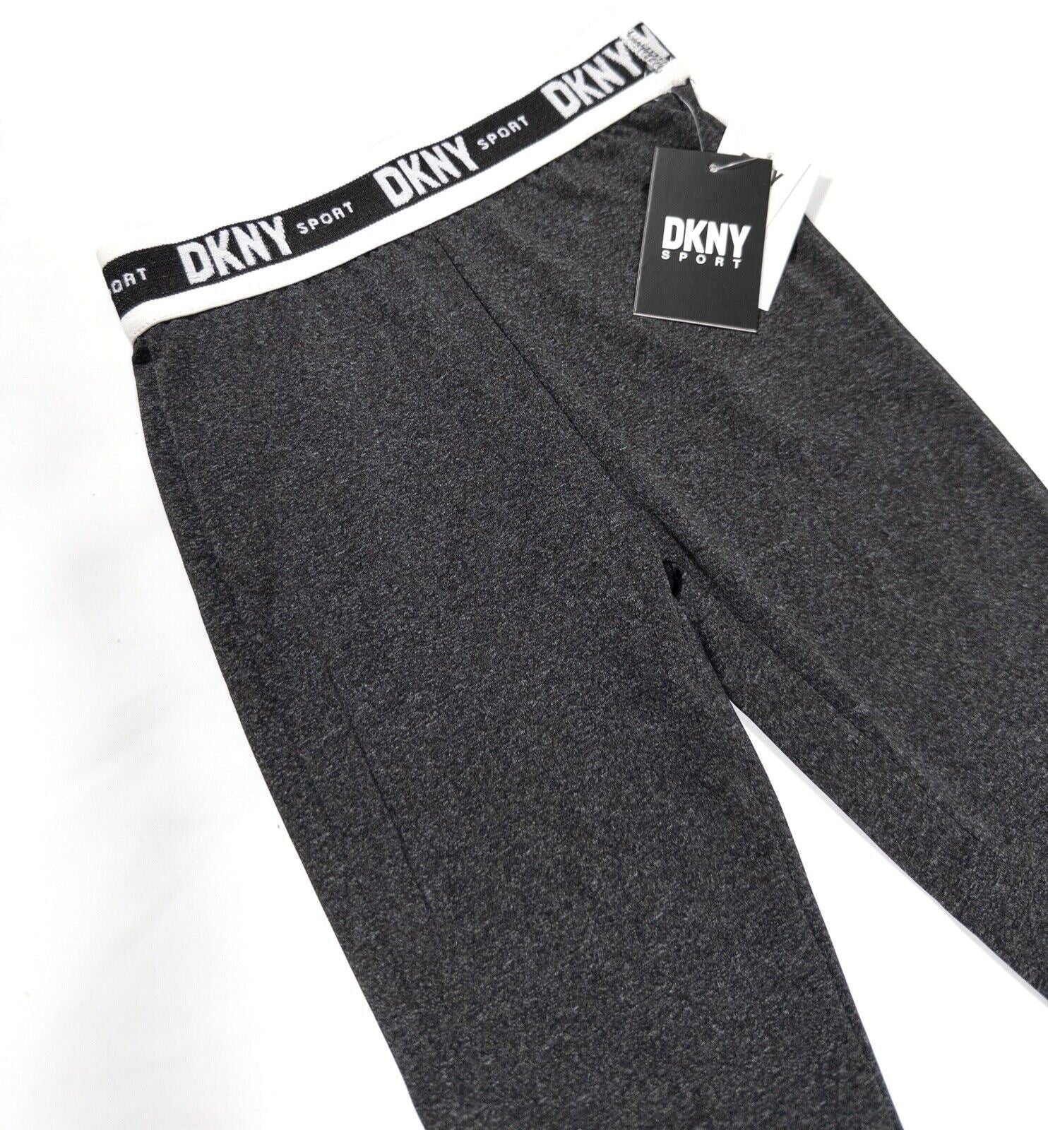 DKNY SPORT Kids Girls Leggings Dark Grey Size UK 3 T