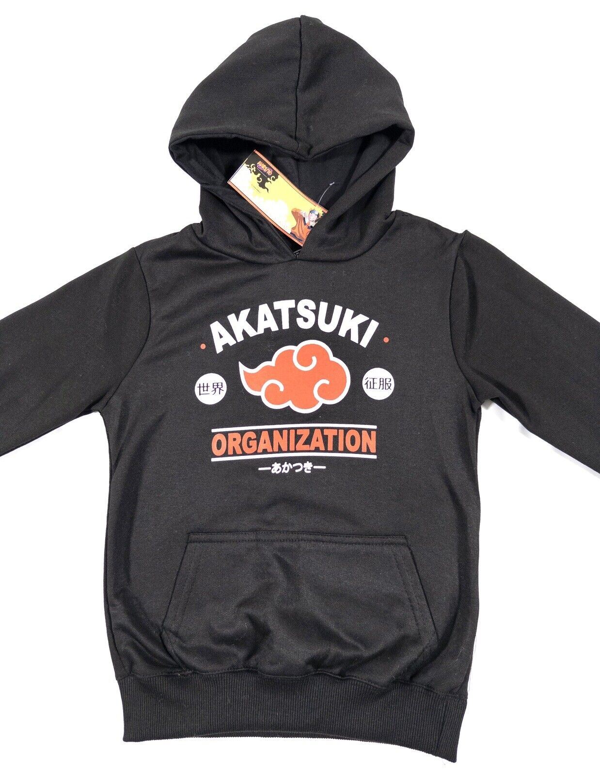 NARUTO Anime Japanese Cartoon Black Boys Hoody Sweatshirt Size UK Age 10 years