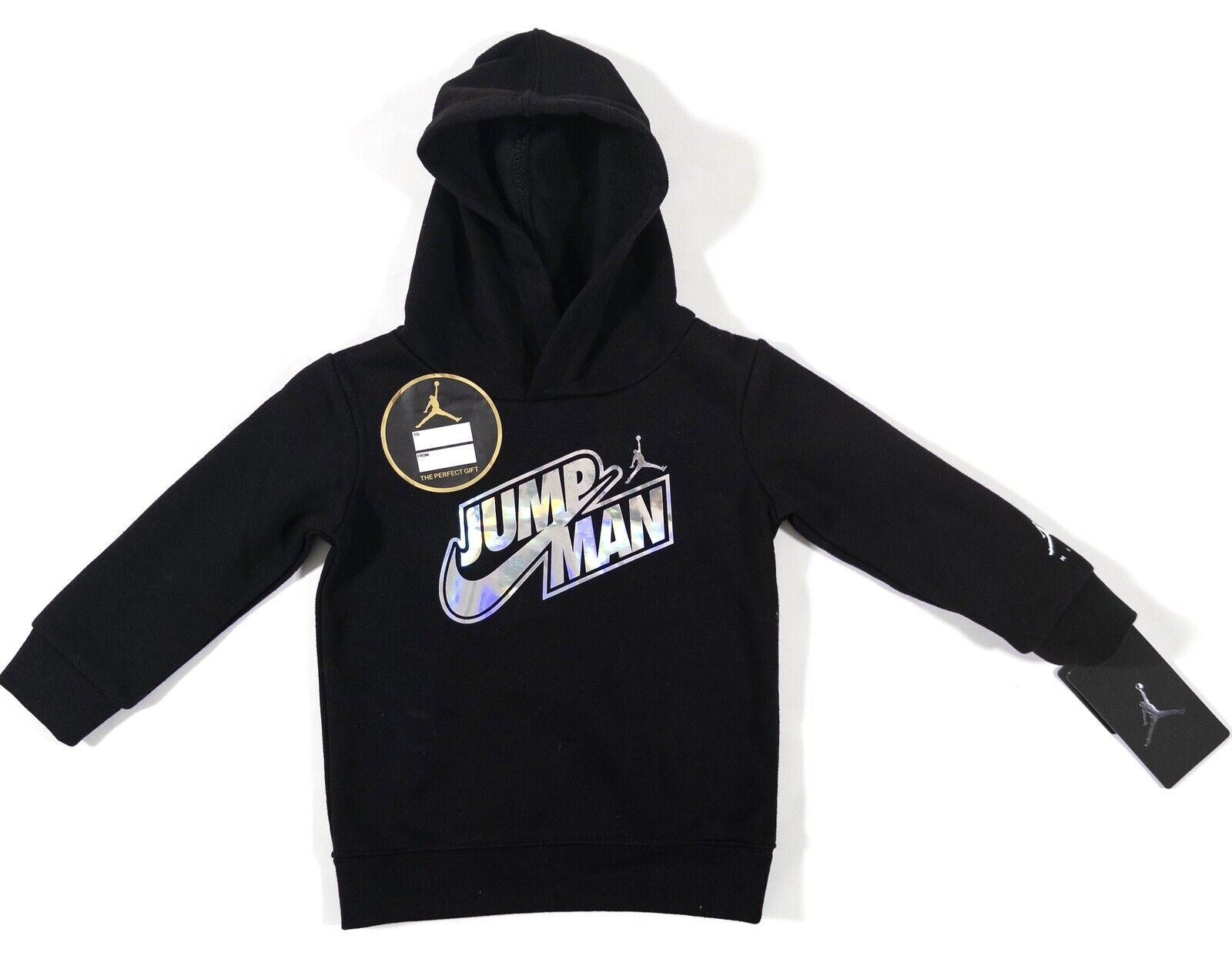NIKE JUMPMAN JORDAN Black Infant Kids Hoodie Boys Size UK 18 Months