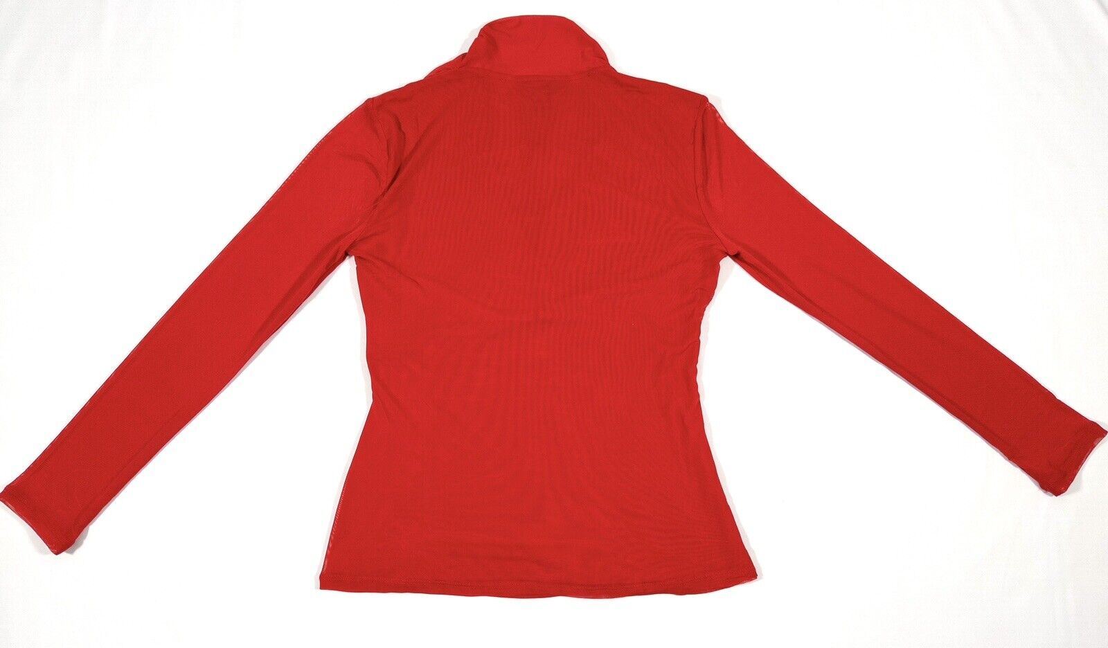 DKNY Red Women's Floaty V neck Top Smart Size UK Large