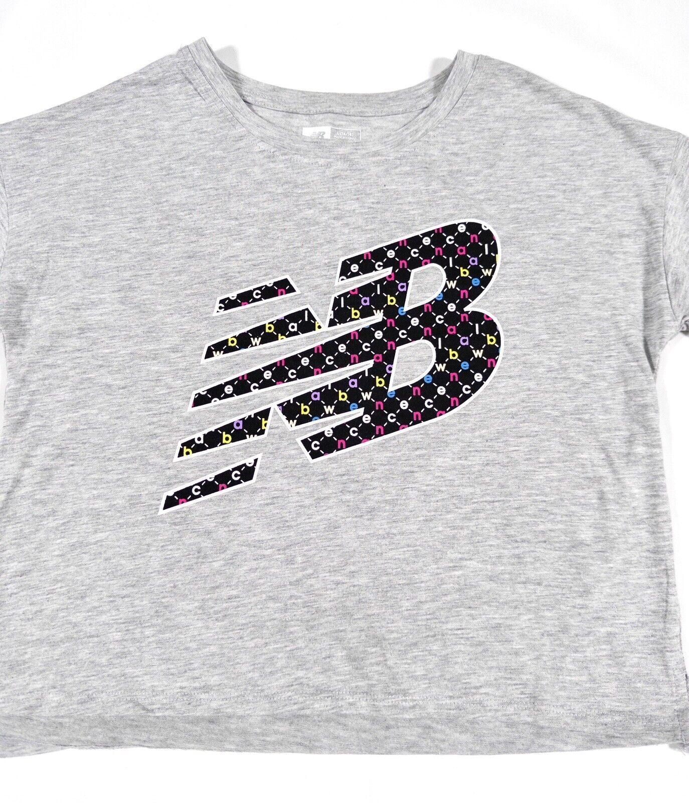 NEW BALANCE Kids Girls Long Sleeve Top Grey Size UK 14-16 Years