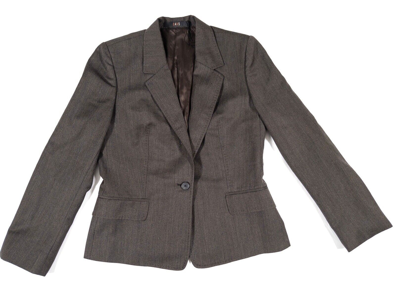 DAKS Signature Women's Brown Blazer Jacket Size UK 12