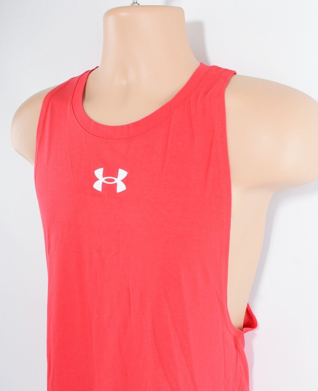 UNDER ARMOUR Mens Baseline Cotton Tank Top, Vest Top, Red, size SMALL