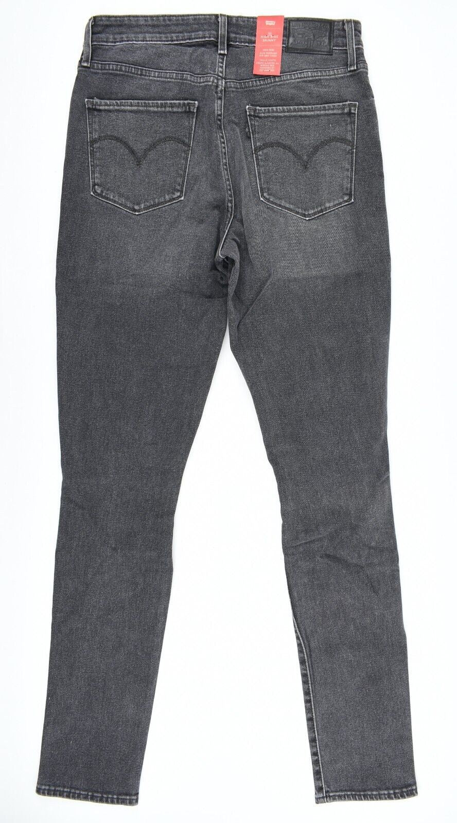 LEVIS 721 Womens High Rise Skinny Distressed Jeans, Washed Black, size W29 L32