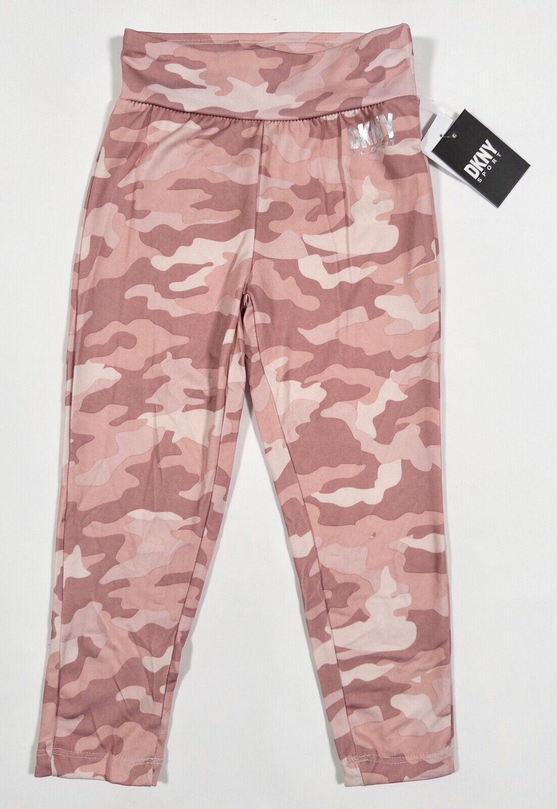 DKNY SPORT Kids Girls Leggings Pink Size UK 6 Years