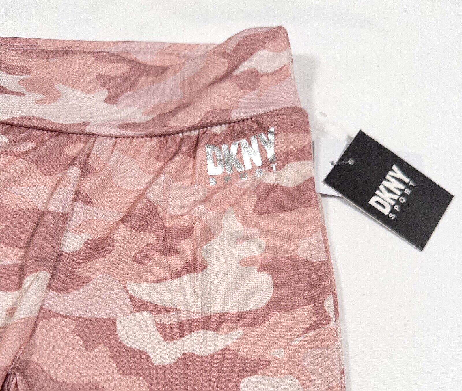 DKNY SPORT Kids Girls Leggings Pink Size UK 6 Years