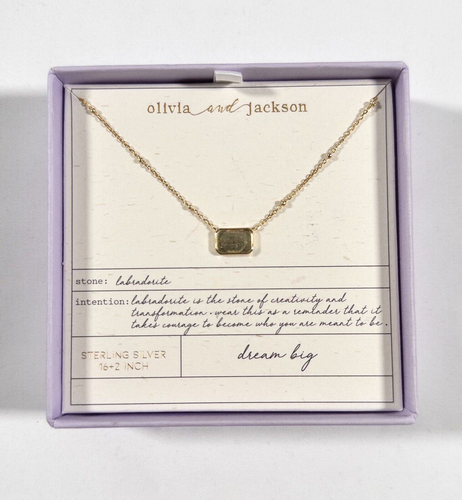 OLIVIA AND JACKSON Women's Sterling Silver Necklace 16+2 inch