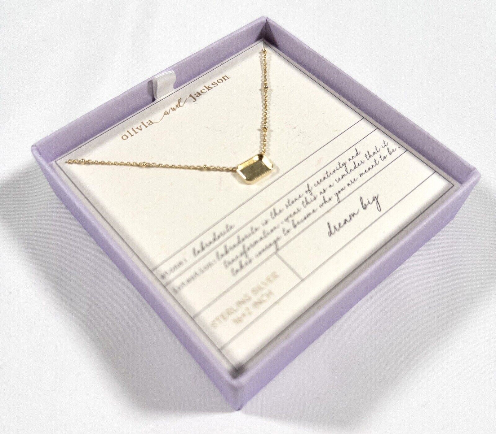 OLIVIA AND JACKSON Women's Sterling Silver Necklace 16+2 inch