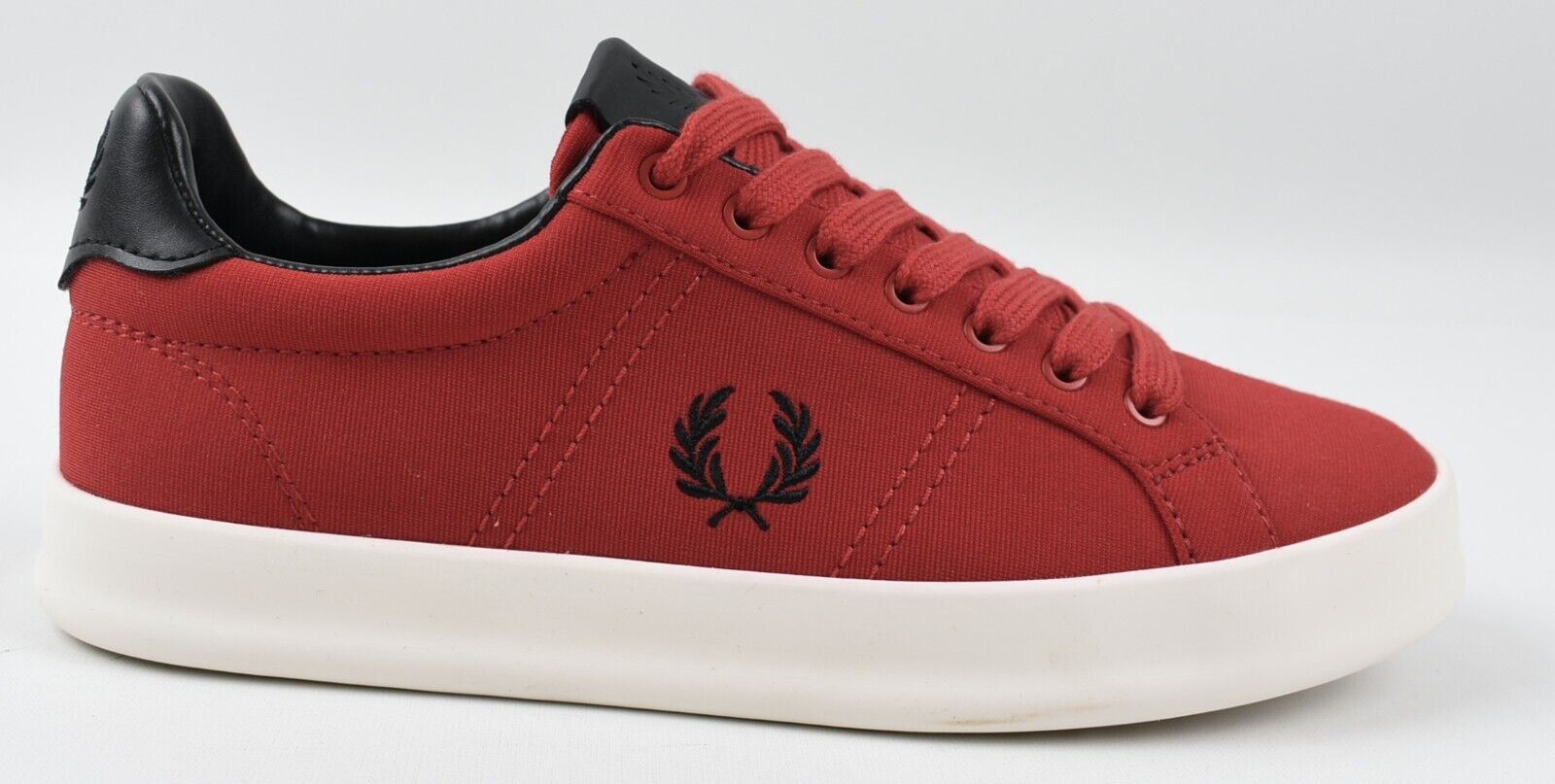 FRED PERRY Womens VULC TRICOT Trainers Sneakers, Scarlet Red, size UK 4 /EU 37