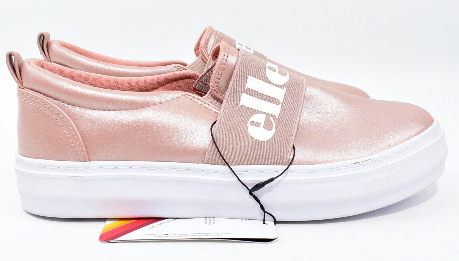 ELLESSE Womens PANFORTE Slip On Shoes Pumps, Rose Pink, size UK 7 /EU 41