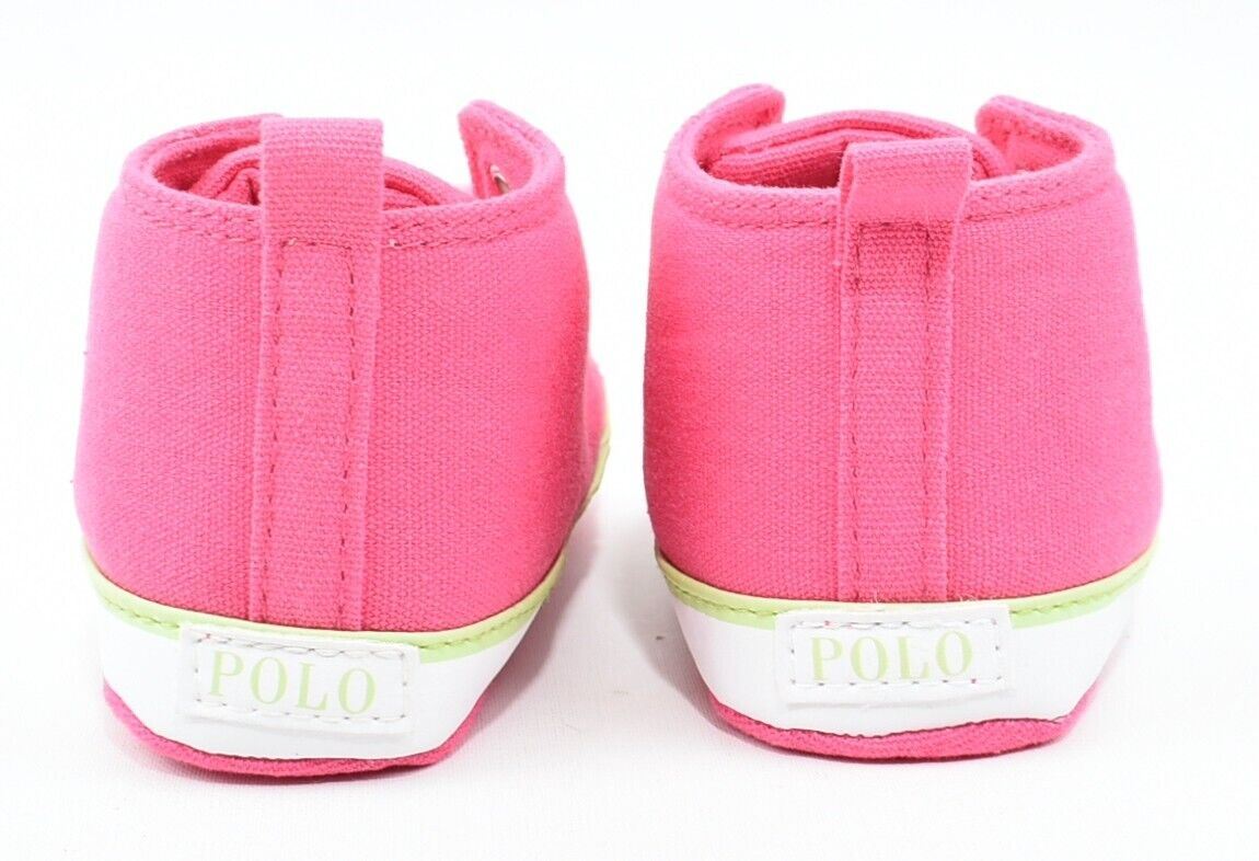 POLO RALPH LAUREN Baby Girls Pram Shoes, Pink, size 9-12 months/ EU 19
