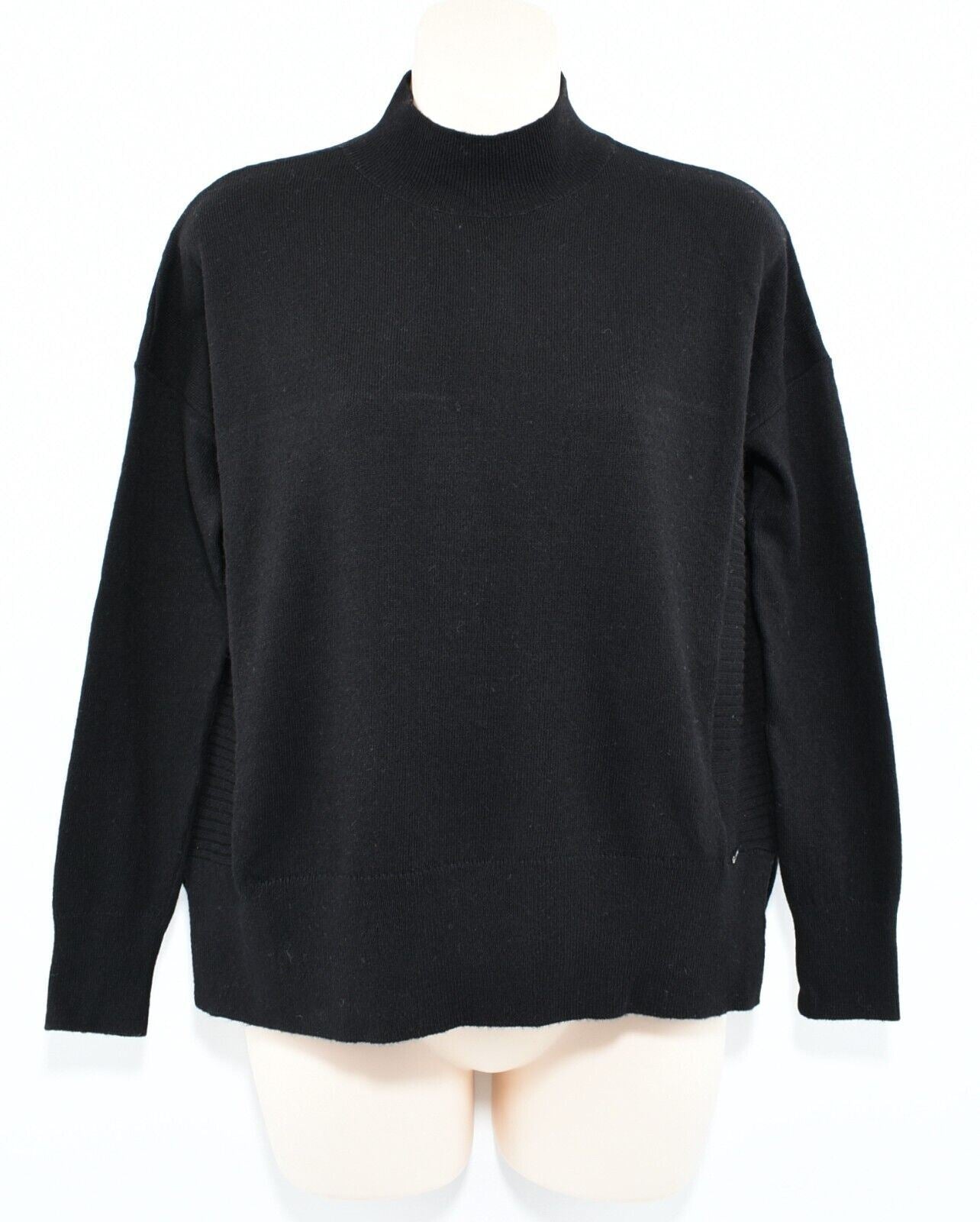 SUPERDRY Womens JAYDEN LUXE Cropped Boxy Jumper, Black, size UK 6