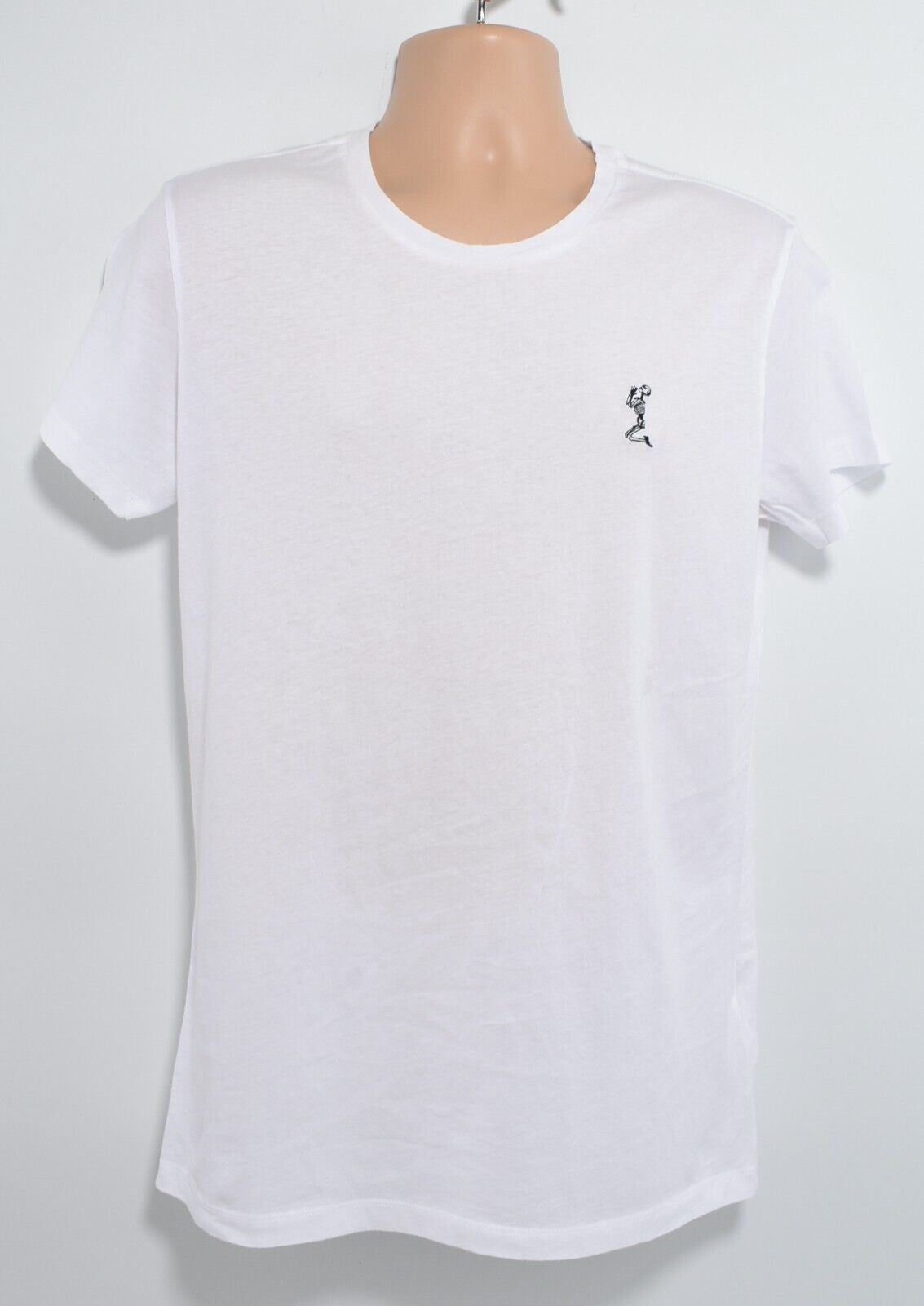 RELIGION Mens Skeleton Logo Crew Neck T-Shirt Top, White, size M