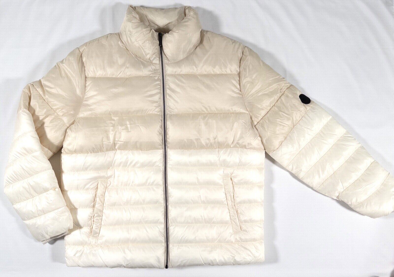 NATIVE YOUTH Women's Cream Puffer Coat Size UK XL Extra Large