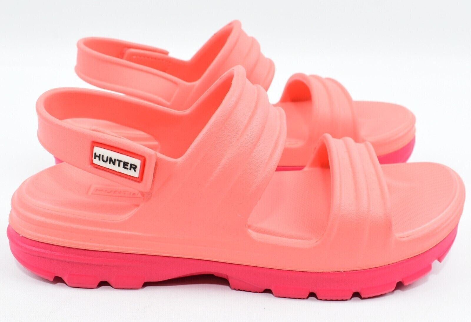 HUNTER Womens Bloom Algae Foam Sandals, Sun-Cup Orange, size UK 6 /EU 39