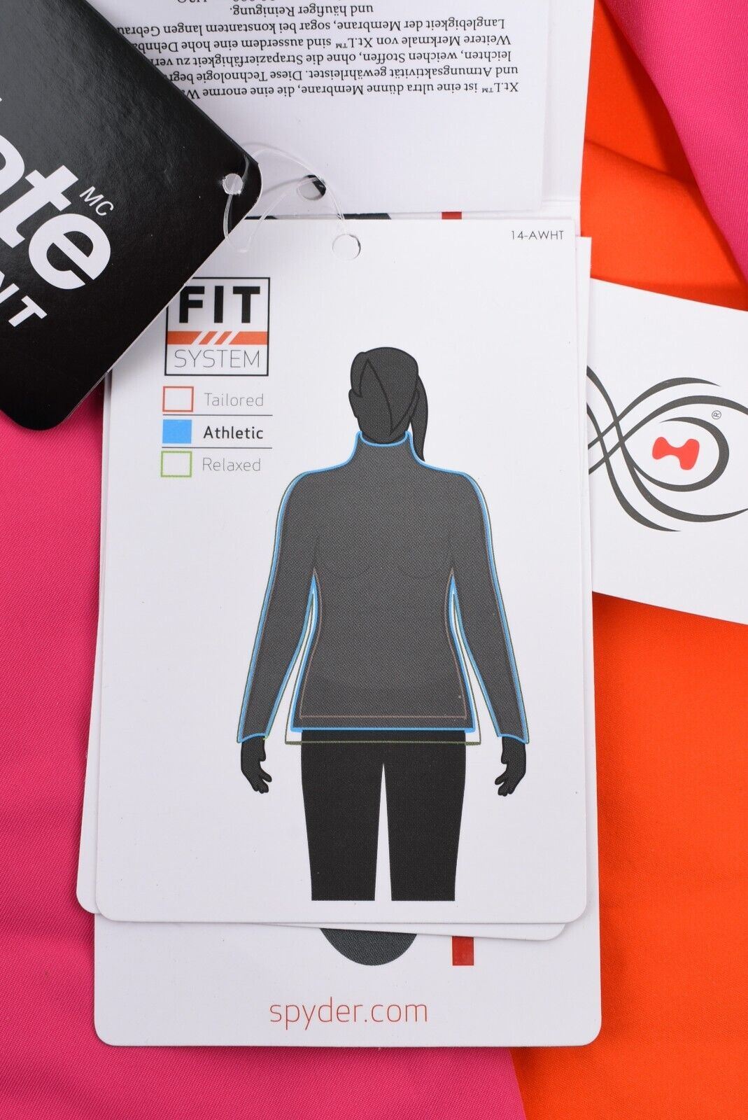 SPYDER Womens PREVAIL Ski Jacket, Pink/Orange, size UK 6